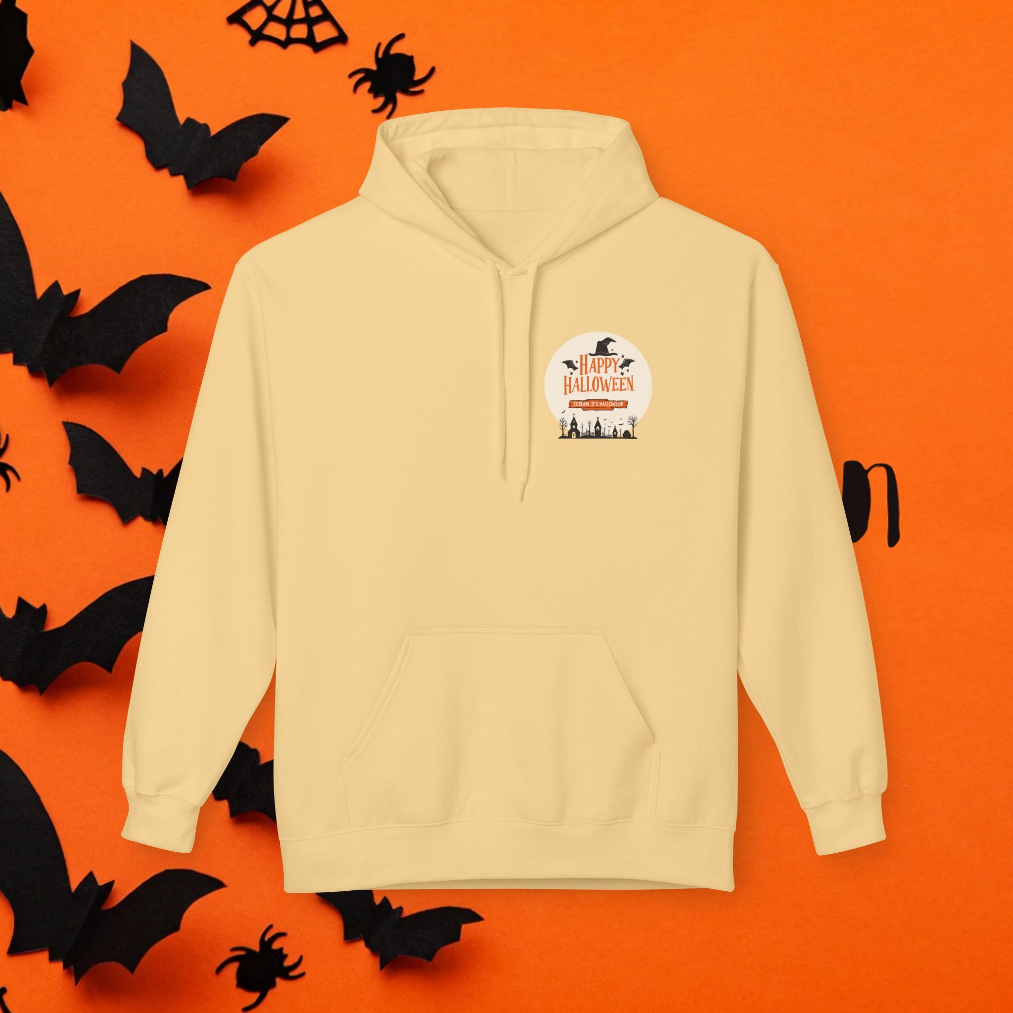 Halloween Party Unisex Fleece Hoodie, Cozy Halloween Sweatshirt, Unisex Costume Hoodie, Spooky Apparel, Fall Celebration Clothing