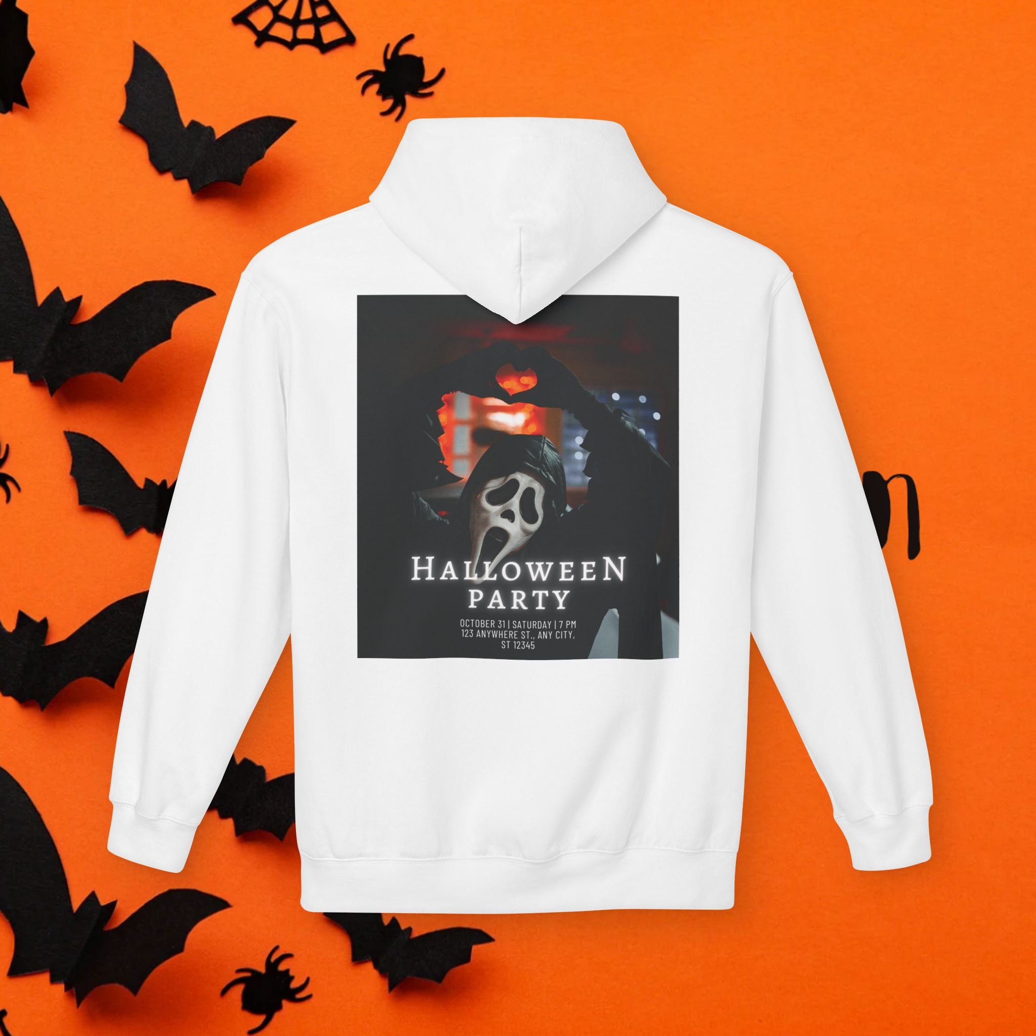 Halloween Party Unisex Fleece Hoodie, Cozy Halloween Sweatshirt, Unisex Costume Hoodie, Spooky Apparel, Fall Celebration Clothing