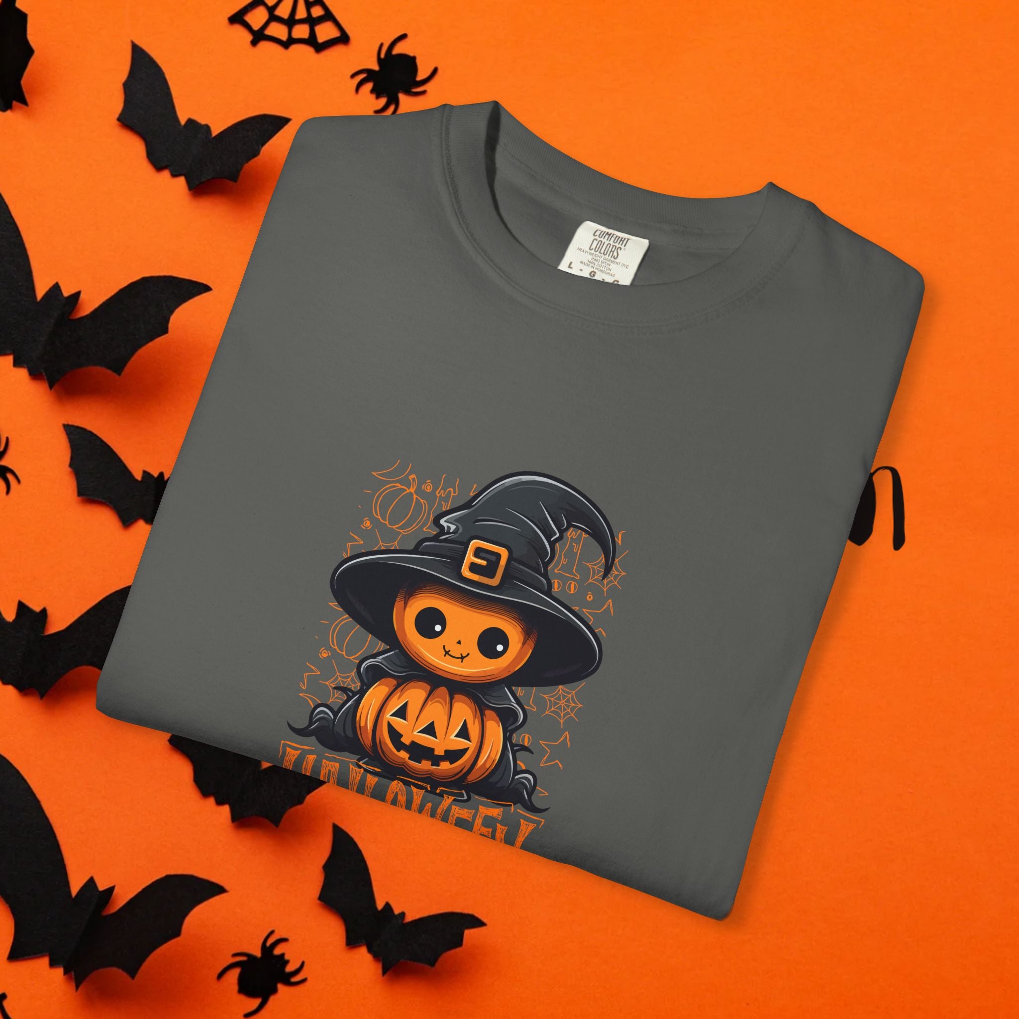 Halloween Hexe Kürbis Unisex T-Shirt, Gruseliges Shirt, Herbstbekleidung, Halloween Kostüm T-Shirt, Geschenk für Halloween Liebhaber