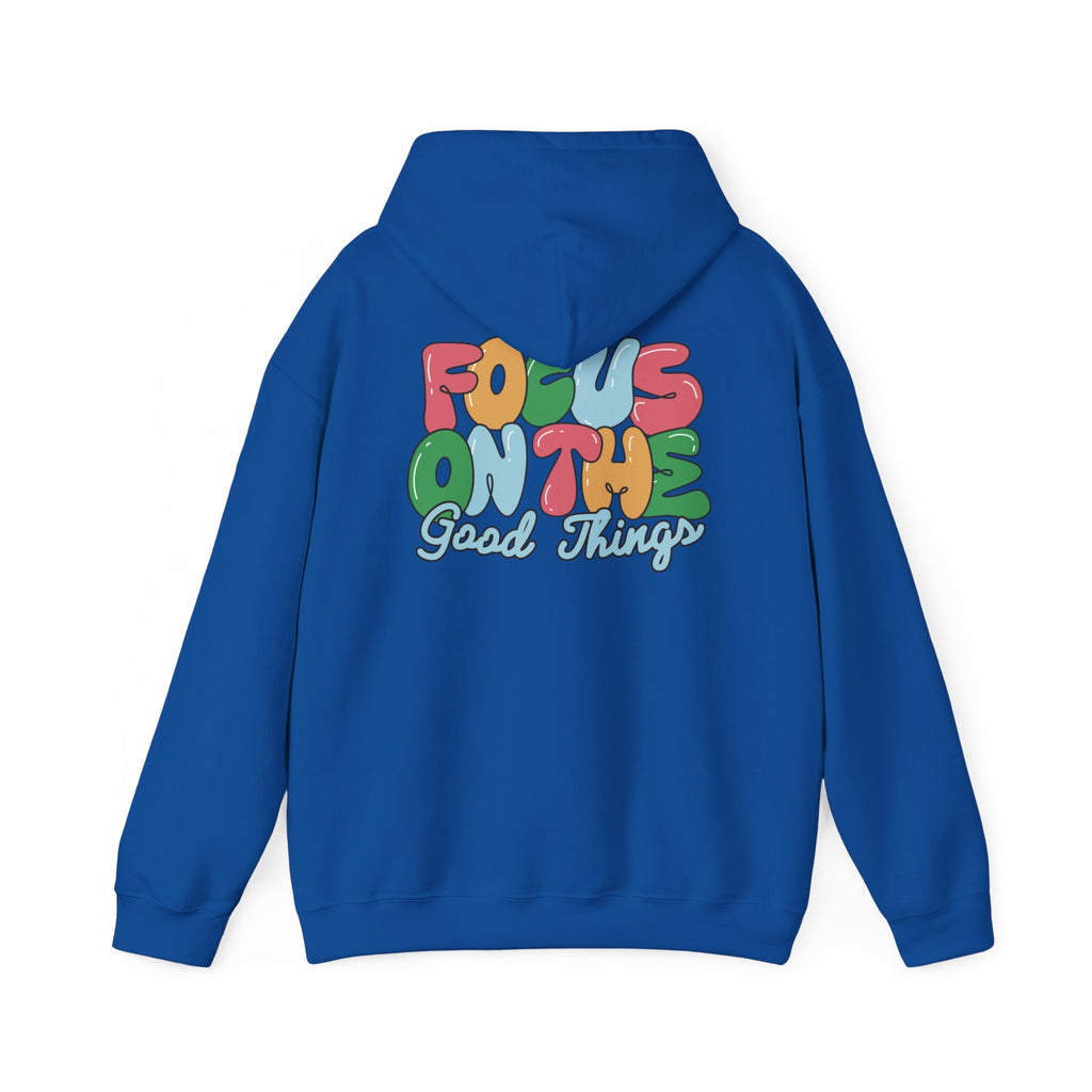 Positive Vibes Hoodie - Unisex Heavy Blend Sweatshirt, Motivational Clothing, Casual Wear, Gift for Friends, Inspirational Outfit