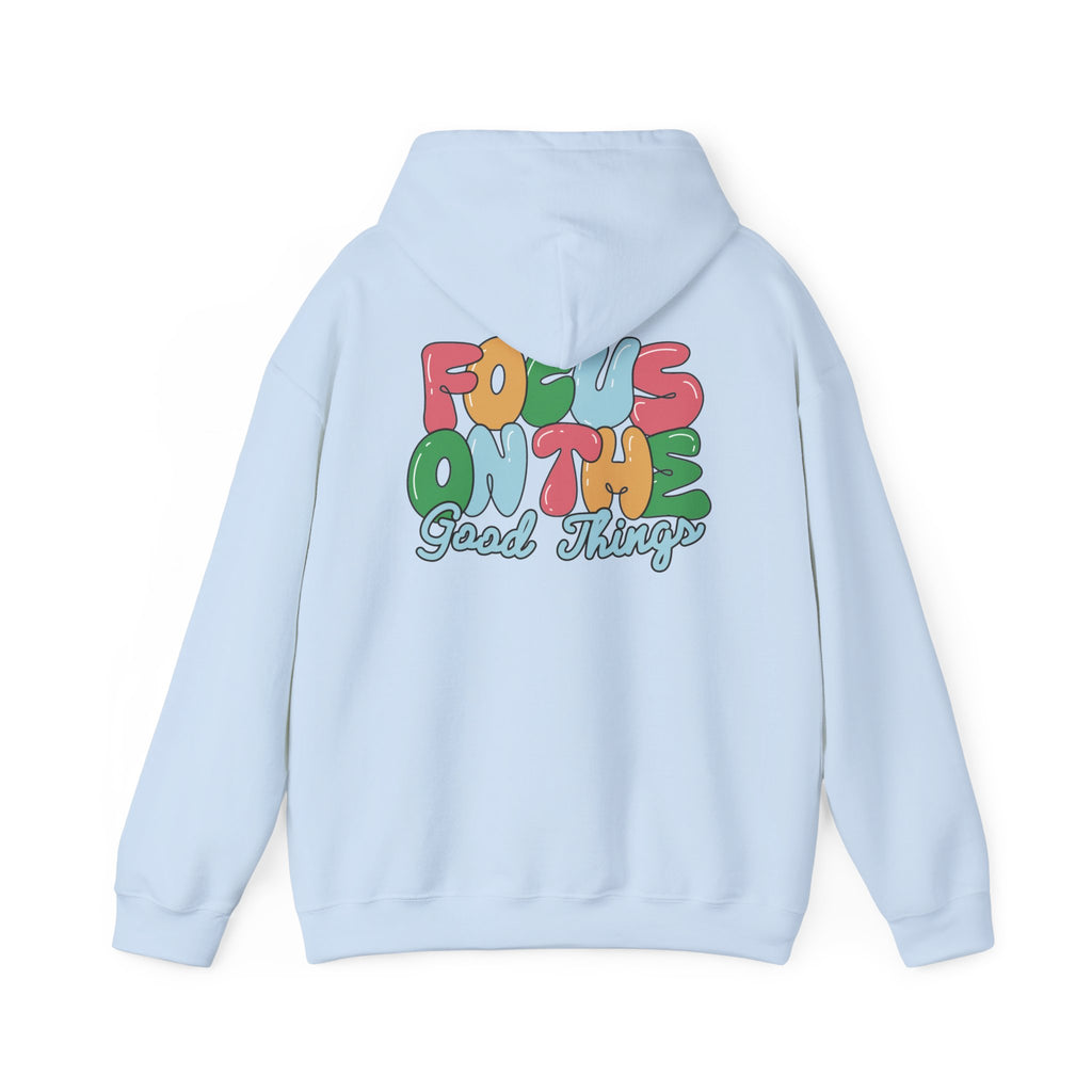Positive Vibes Hoodie - Unisex Heavy Blend Sweatshirt, Motivational Clothing, Casual Wear, Gift for Friends, Inspirational Outfit