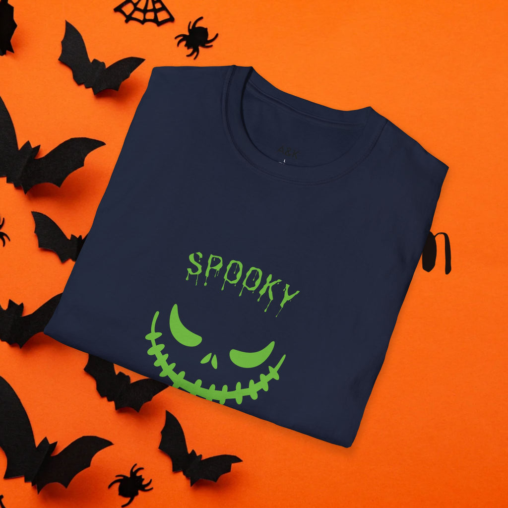Halloween Spooky T-Shirt for Unisex, Perfect for Costumes, Fall Parties, Trick-or-Treating, October Celebrations