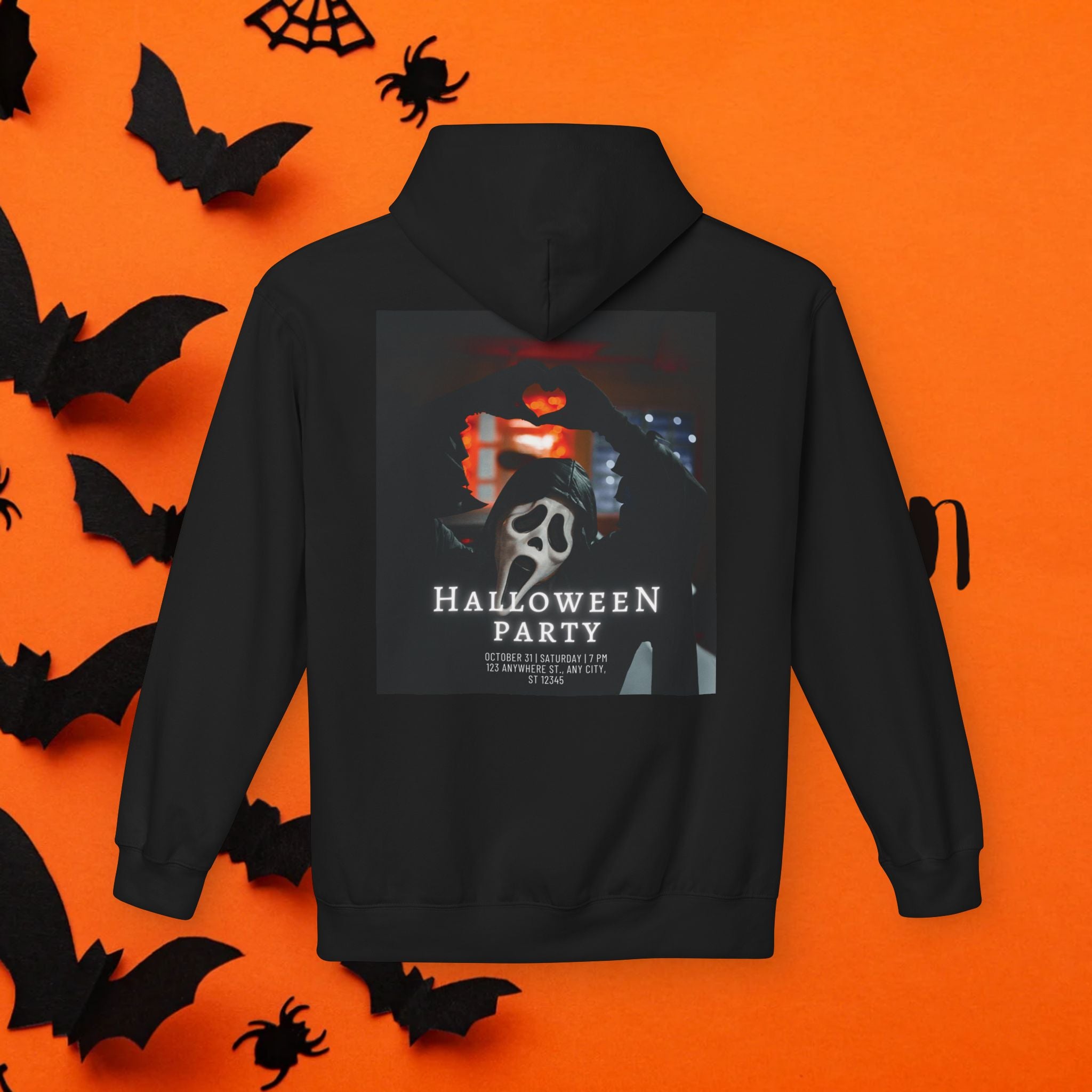 Halloween Party Unisex Fleece Hoodie, Cozy Halloween Sweatshirt, Unisex Costume Hoodie, Spooky Apparel, Fall Celebration Clothing