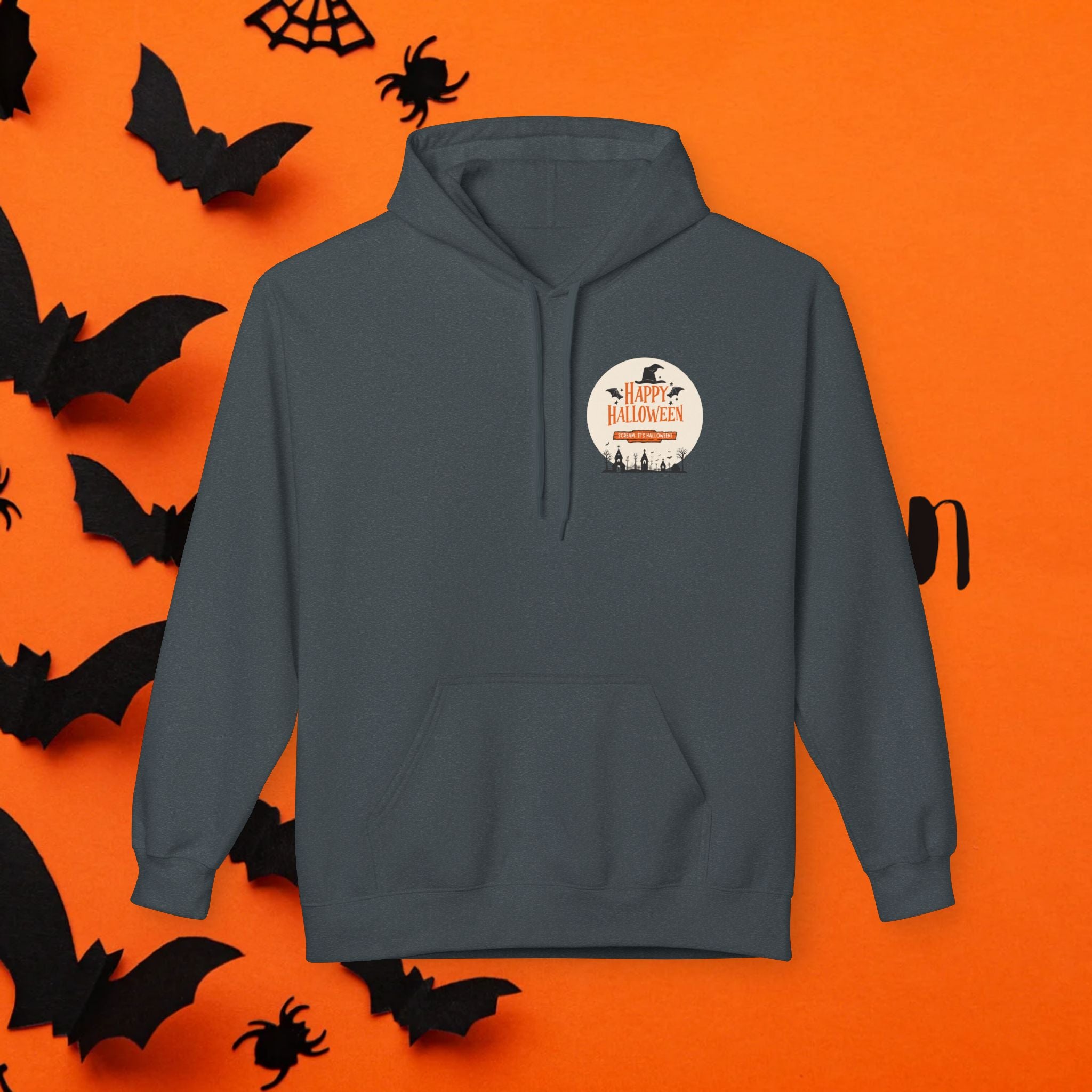 Halloween Party Unisex Fleece Hoodie, Cozy Halloween Sweatshirt, Unisex Costume Hoodie, Spooky Apparel, Fall Celebration Clothing