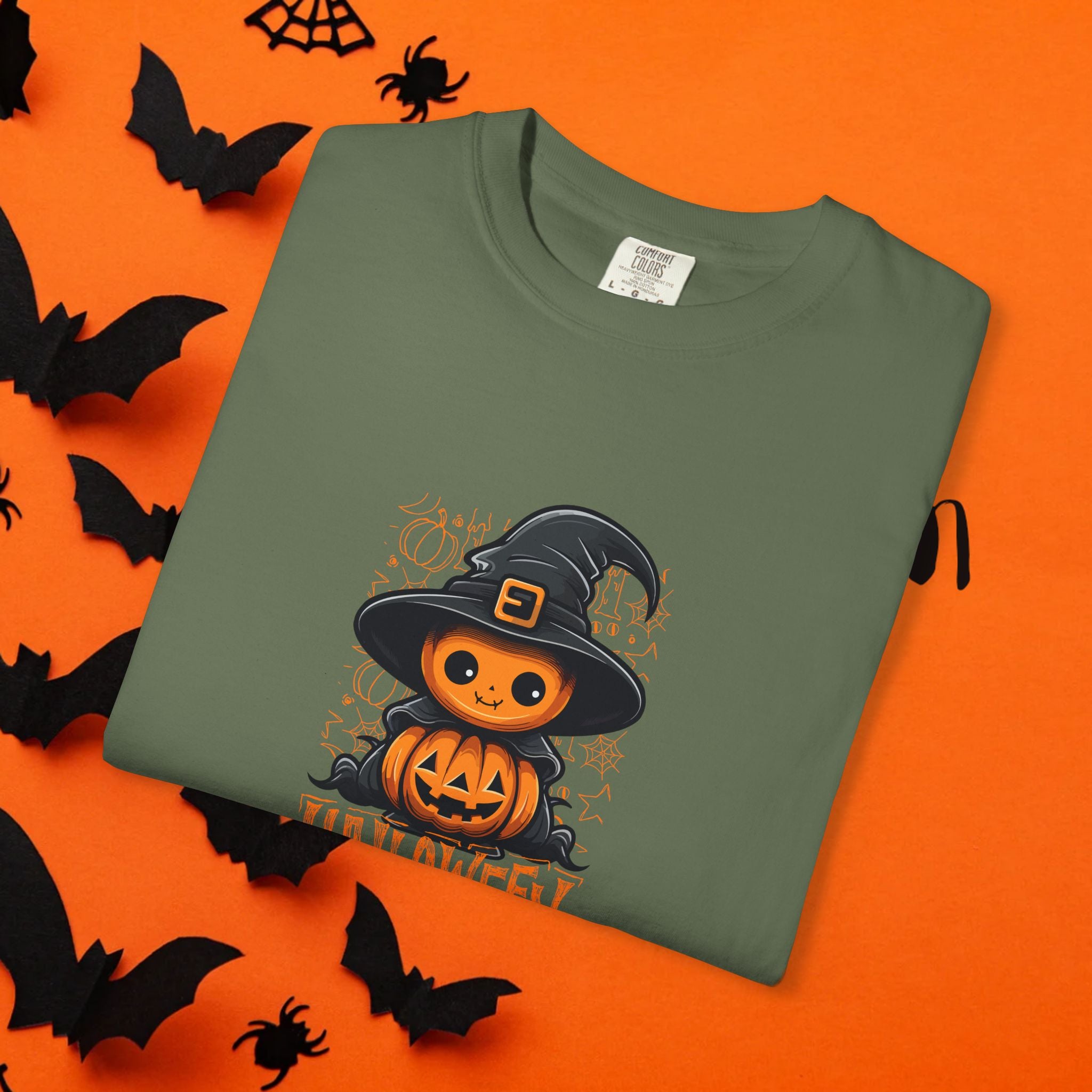 Halloween Hexe Kürbis Unisex T-Shirt, Gruseliges Shirt, Herbstbekleidung, Halloween Kostüm T-Shirt, Geschenk für Halloween Liebhaber