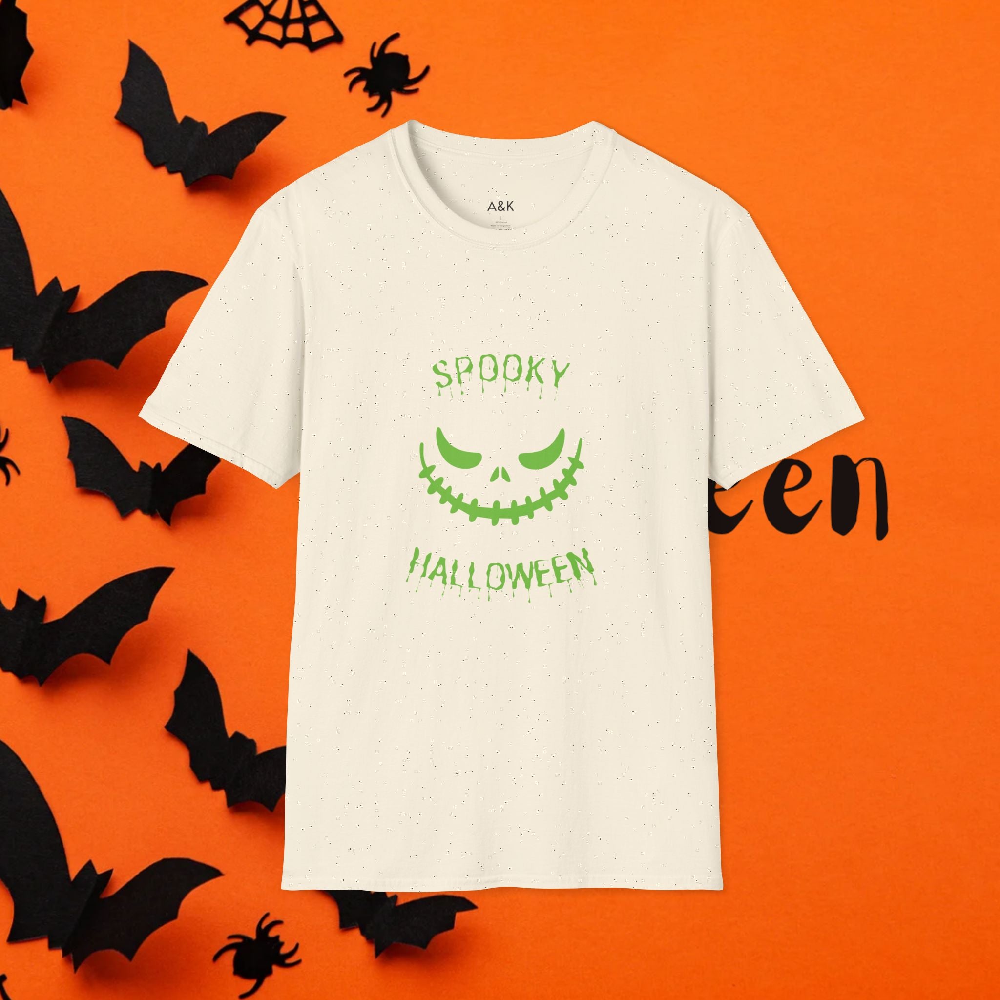 Halloween Spooky T-Shirt for Unisex, Perfect for Costumes, Fall Parties, Trick-or-Treating, October Celebrations
