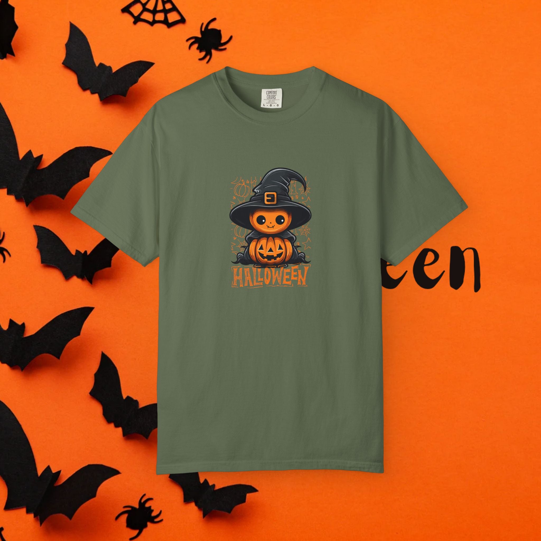 Halloween Hexe Kürbis Unisex T-Shirt, Gruseliges Shirt, Herbstbekleidung, Halloween Kostüm T-Shirt, Geschenk für Halloween Liebhaber