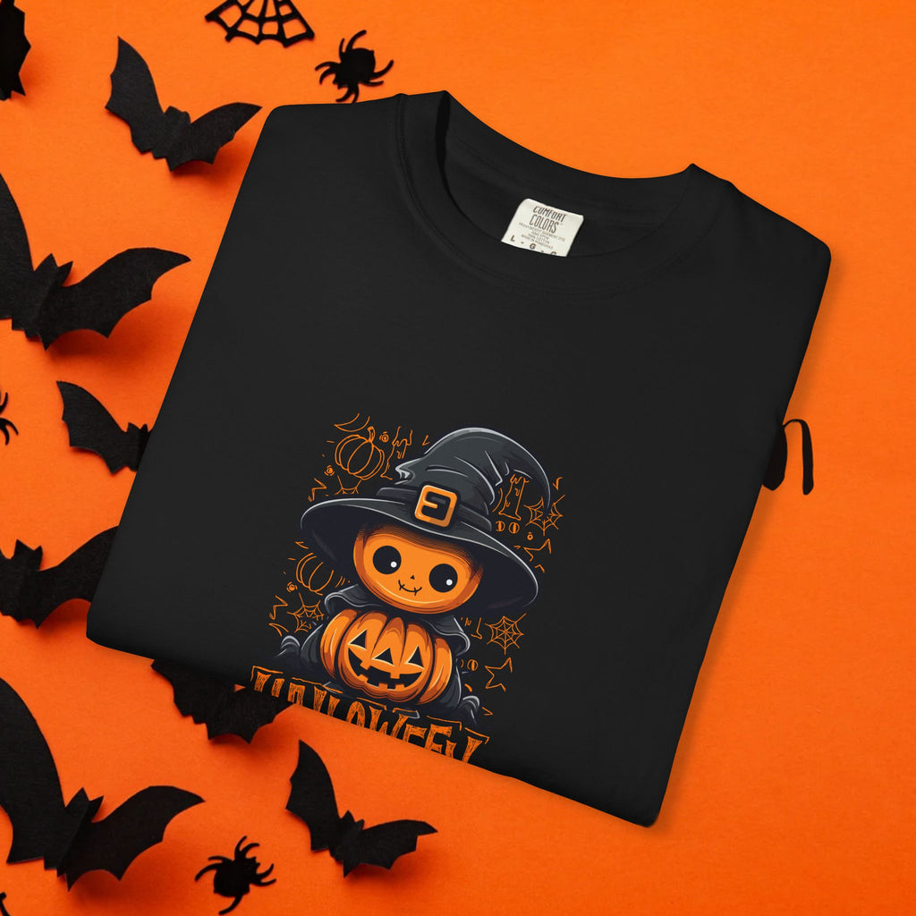 Halloween Hexe Kürbis Unisex T-Shirt, Gruseliges Shirt, Herbstbekleidung, Halloween Kostüm T-Shirt, Geschenk für Halloween Liebhaber