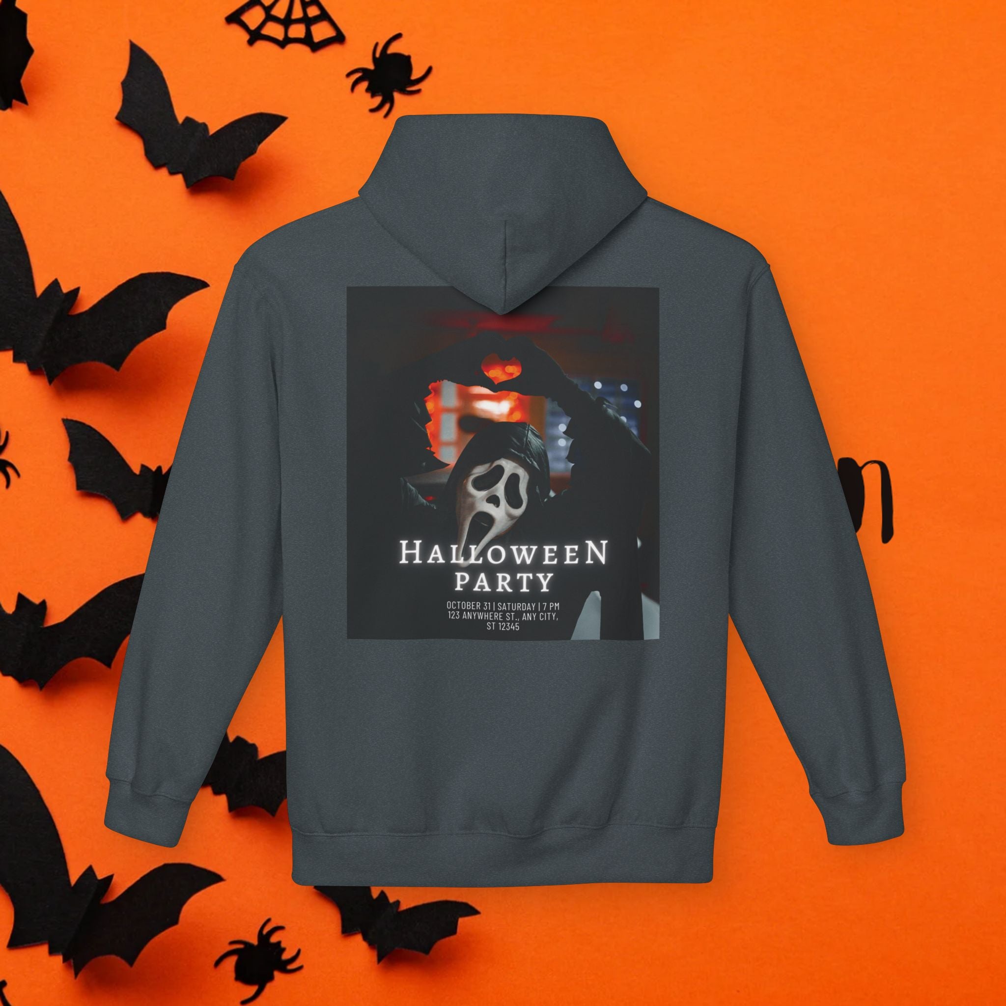 Halloween Party Unisex Fleece Hoodie, Cozy Halloween Sweatshirt, Unisex Costume Hoodie, Spooky Apparel, Fall Celebration Clothing