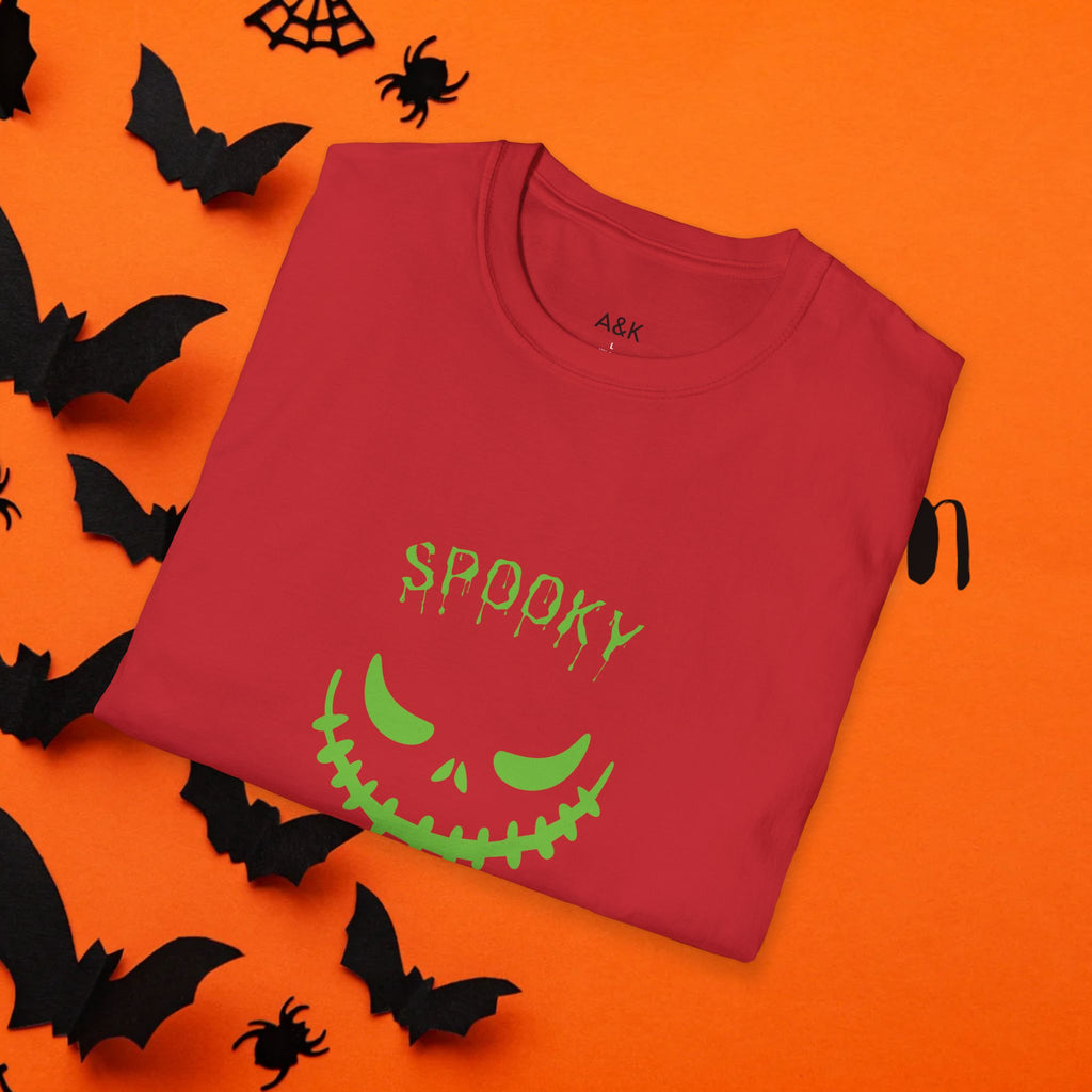 Halloween Spooky T-Shirt for Unisex, Perfect for Costumes, Fall Parties, Trick-or-Treating, October Celebrations