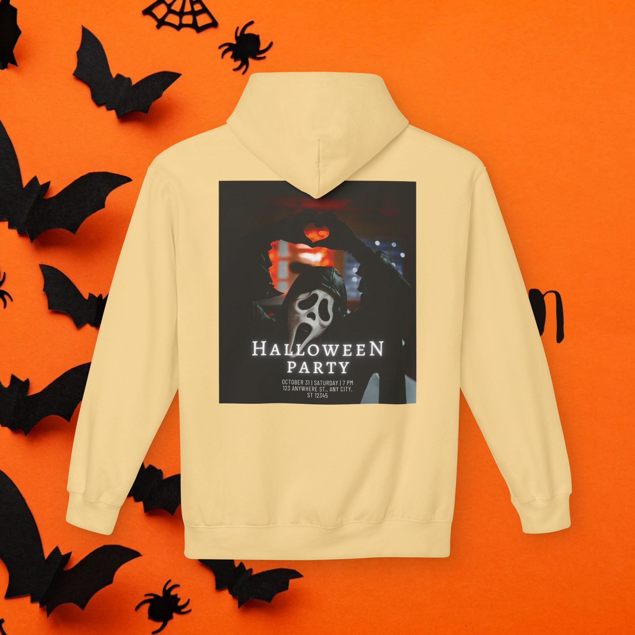 Halloween Party Unisex Fleece Hoodie, Cozy Halloween Sweatshirt, Unisex Costume Hoodie, Spooky Apparel, Fall Celebration Clothing