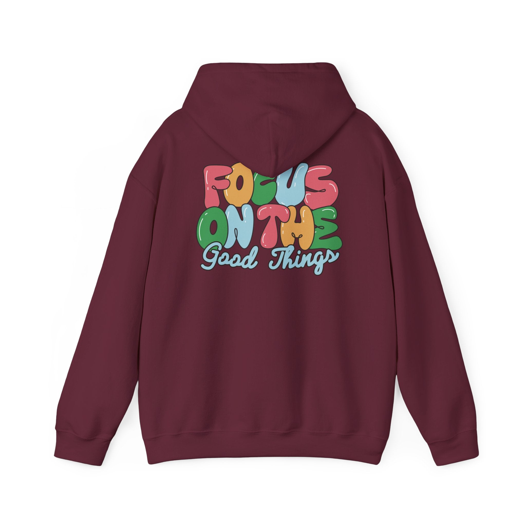 Positive Vibes Hoodie - Unisex Heavy Blend Sweatshirt, Motivational Clothing, Casual Wear, Gift for Friends, Inspirational Outfit