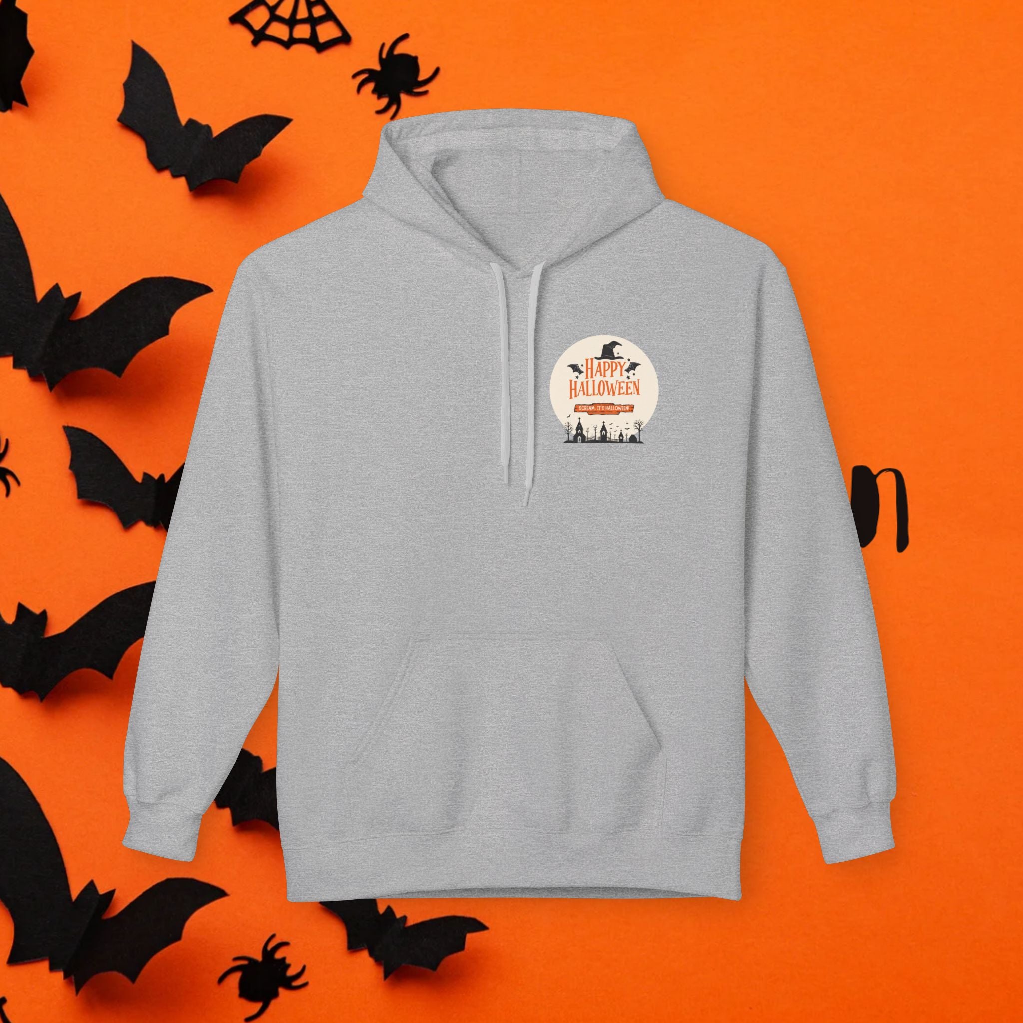 Halloween Party Unisex Fleece Hoodie, Cozy Halloween Sweatshirt, Unisex Costume Hoodie, Spooky Apparel, Fall Celebration Clothing