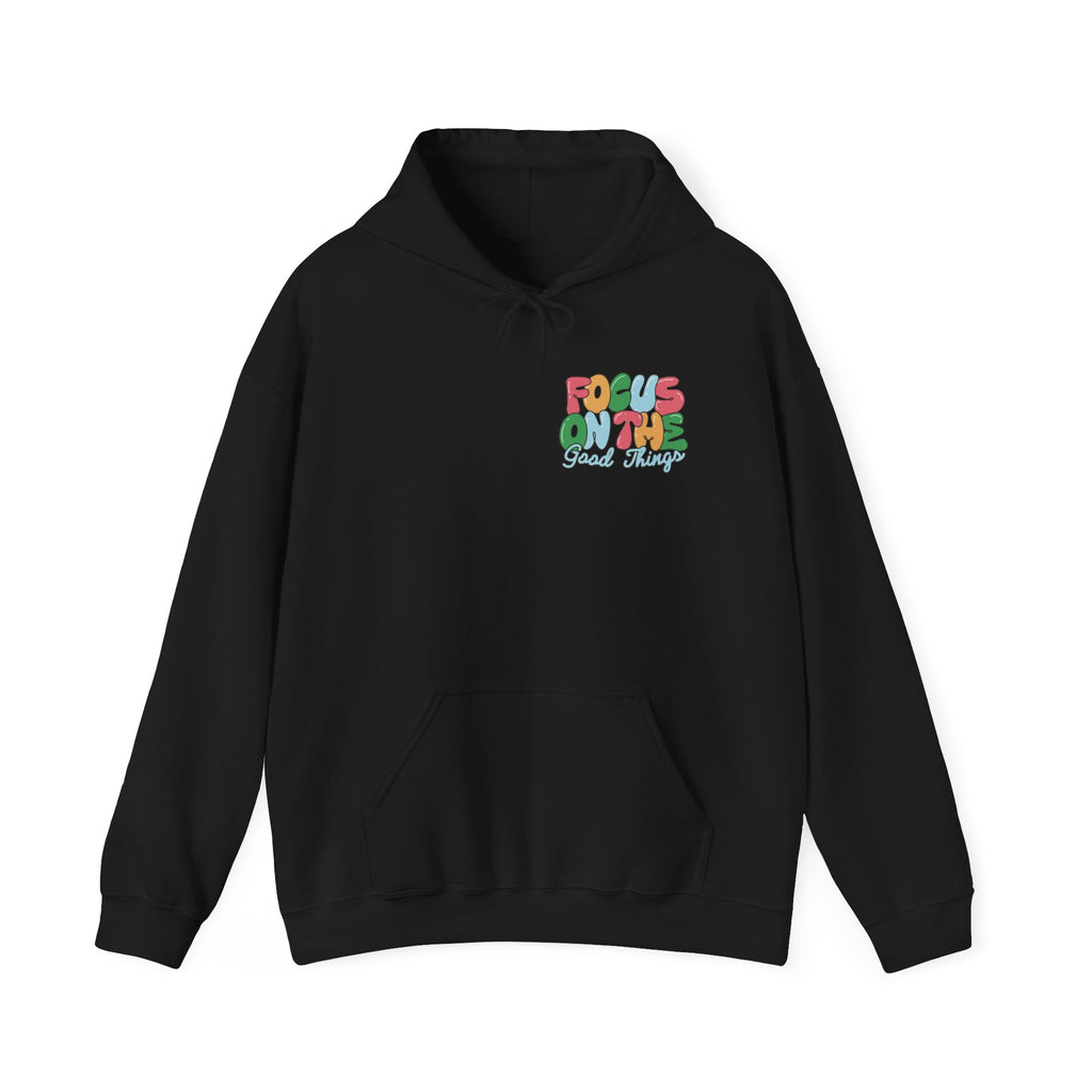 Positive Vibes Hoodie - Unisex Heavy Blend Sweatshirt, Motivational Clothing, Casual Wear, Gift for Friends, Inspirational Outfit