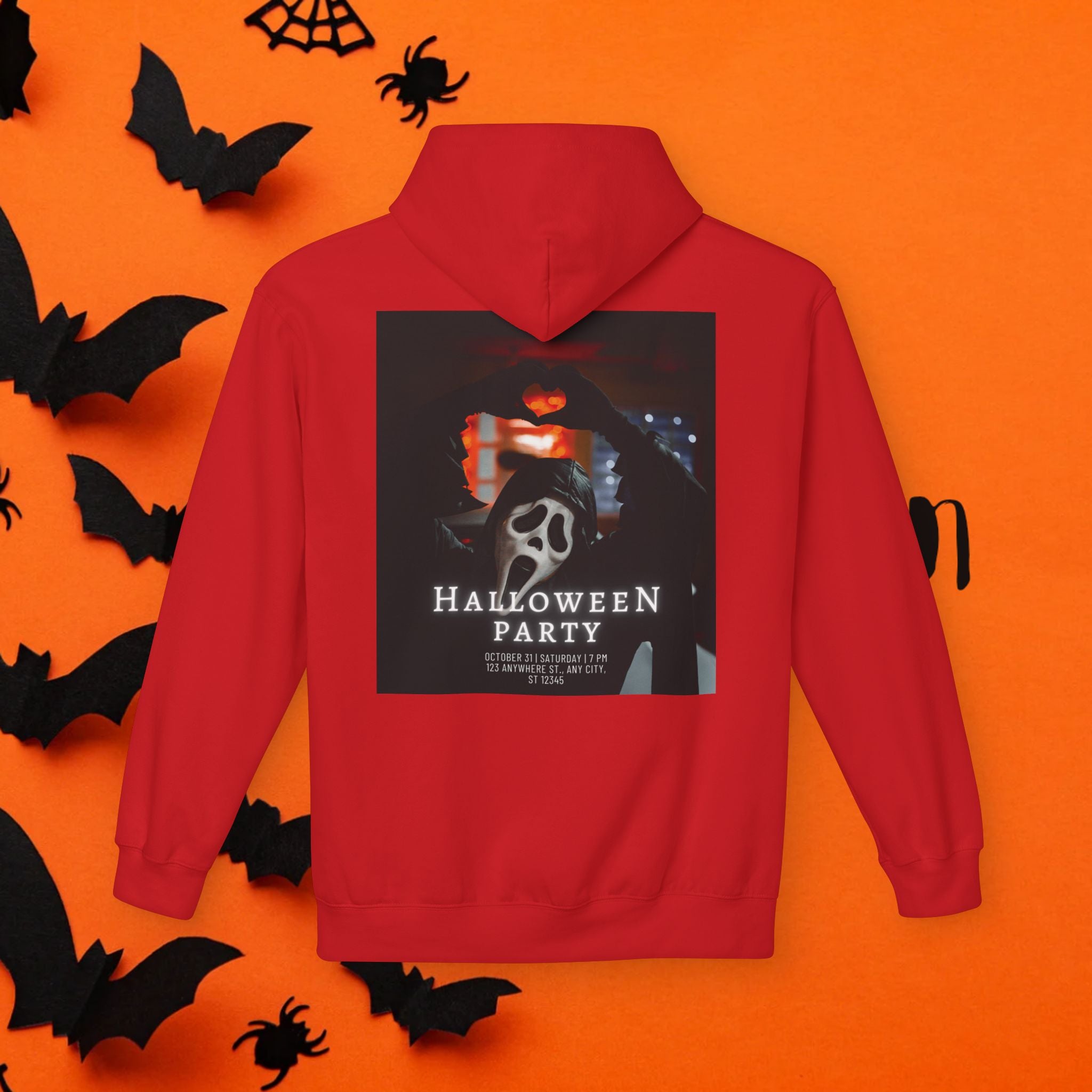 Halloween Party Unisex Fleece Hoodie, Cozy Halloween Sweatshirt, Unisex Costume Hoodie, Spooky Apparel, Fall Celebration Clothing