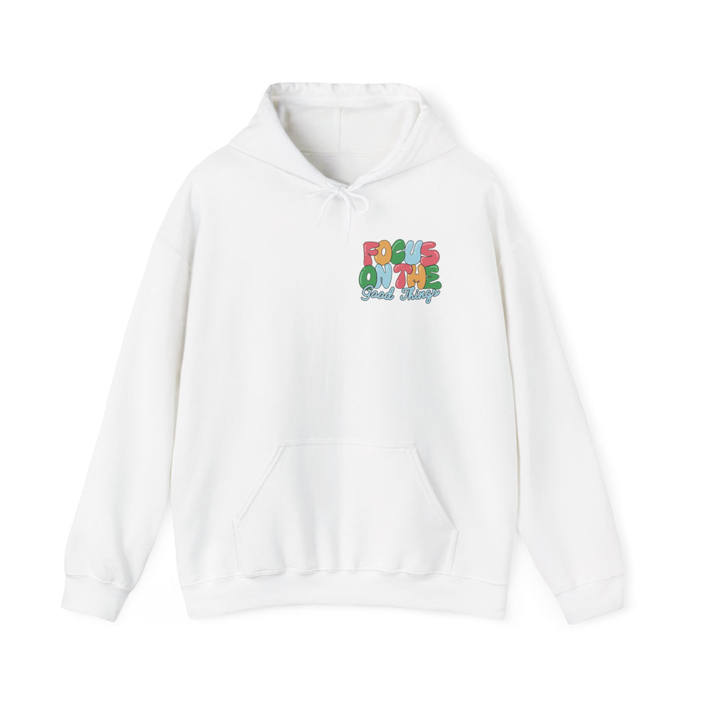 Positive Vibes Hoodie - Unisex Heavy Blend Sweatshirt, Motivational Clothing, Casual Wear, Gift for Friends, Inspirational Outfit