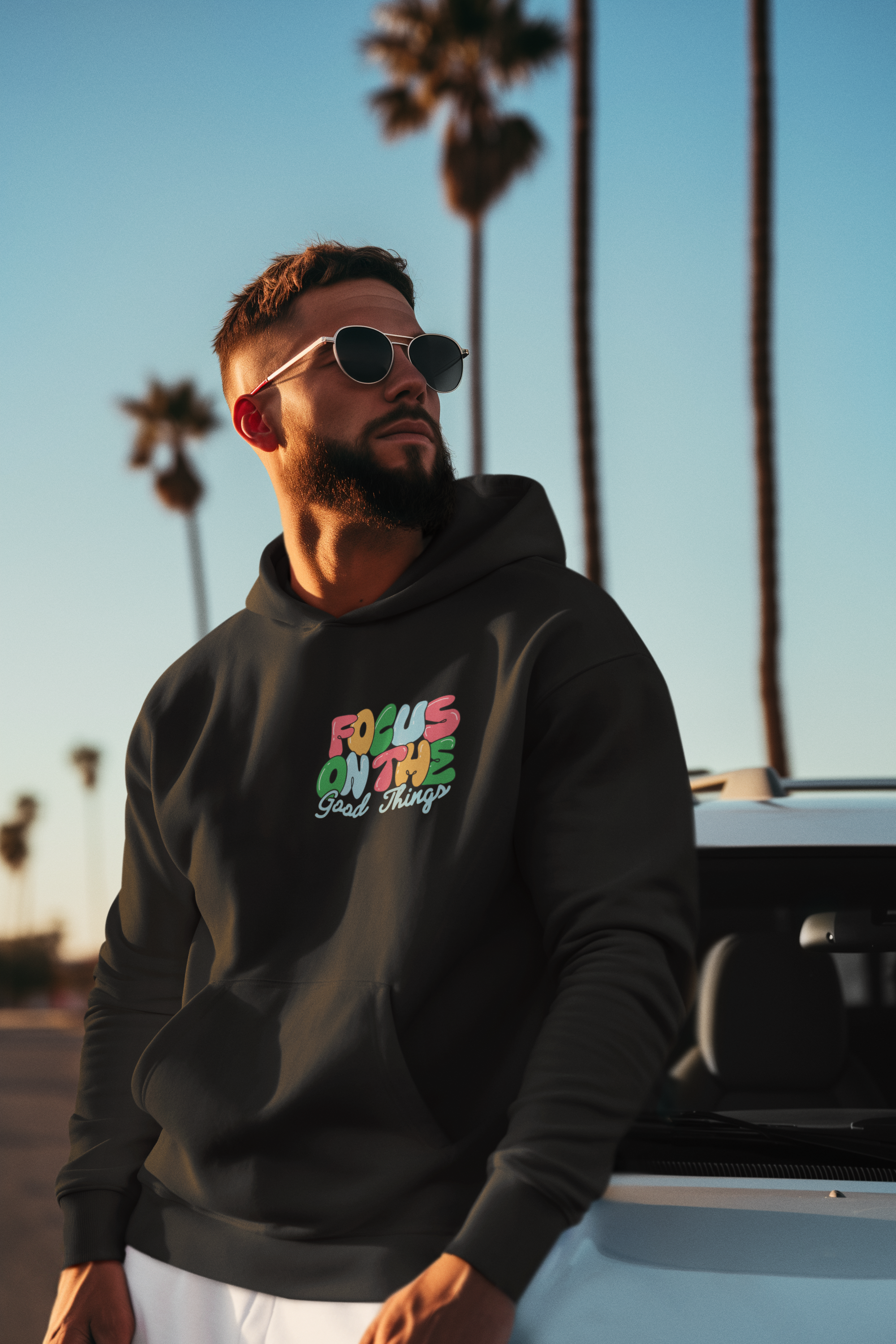 Positive Vibes Hoodie - Unisex Heavy Blend Sweatshirt, Motivational Clothing, Casual Wear, Gift for Friends, Inspirational Outfit