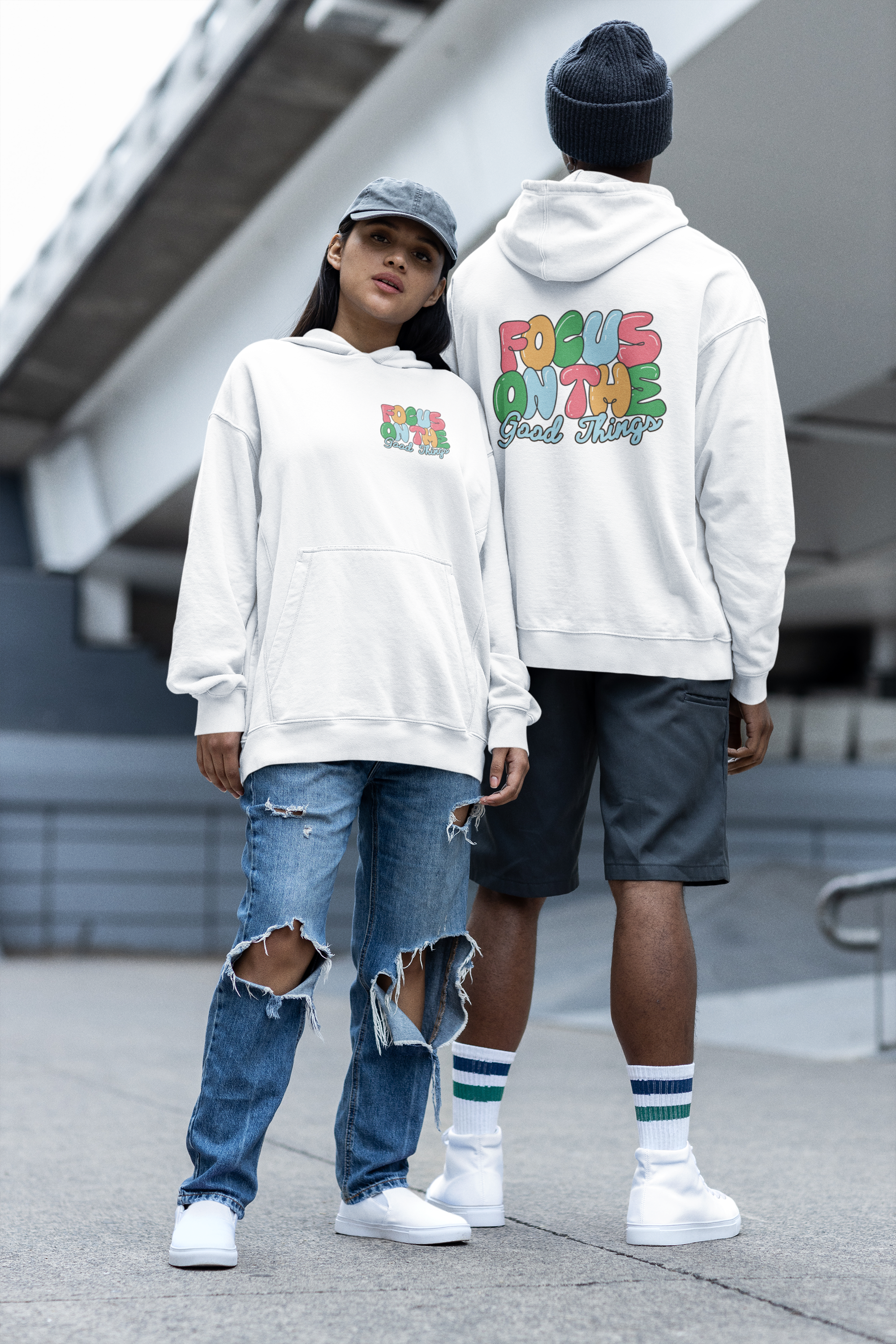 Positive Vibes Hoodie - Unisex Heavy Blend Sweatshirt, Motivational Clothing, Casual Wear, Gift for Friends, Inspirational Outfit