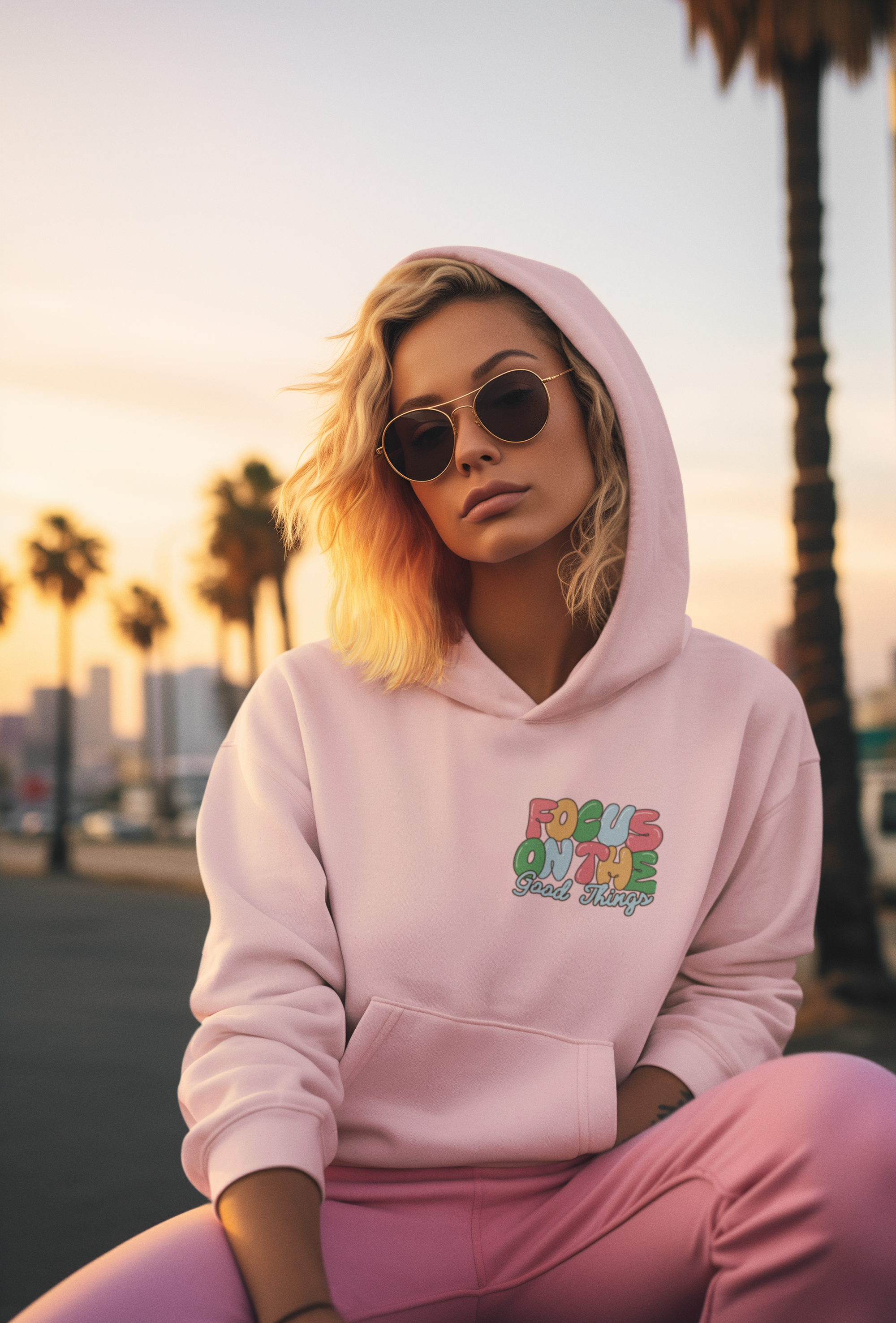 Positive Vibes Hoodie - Unisex Heavy Blend Sweatshirt, Motivational Clothing, Casual Wear, Gift for Friends, Inspirational Outfit