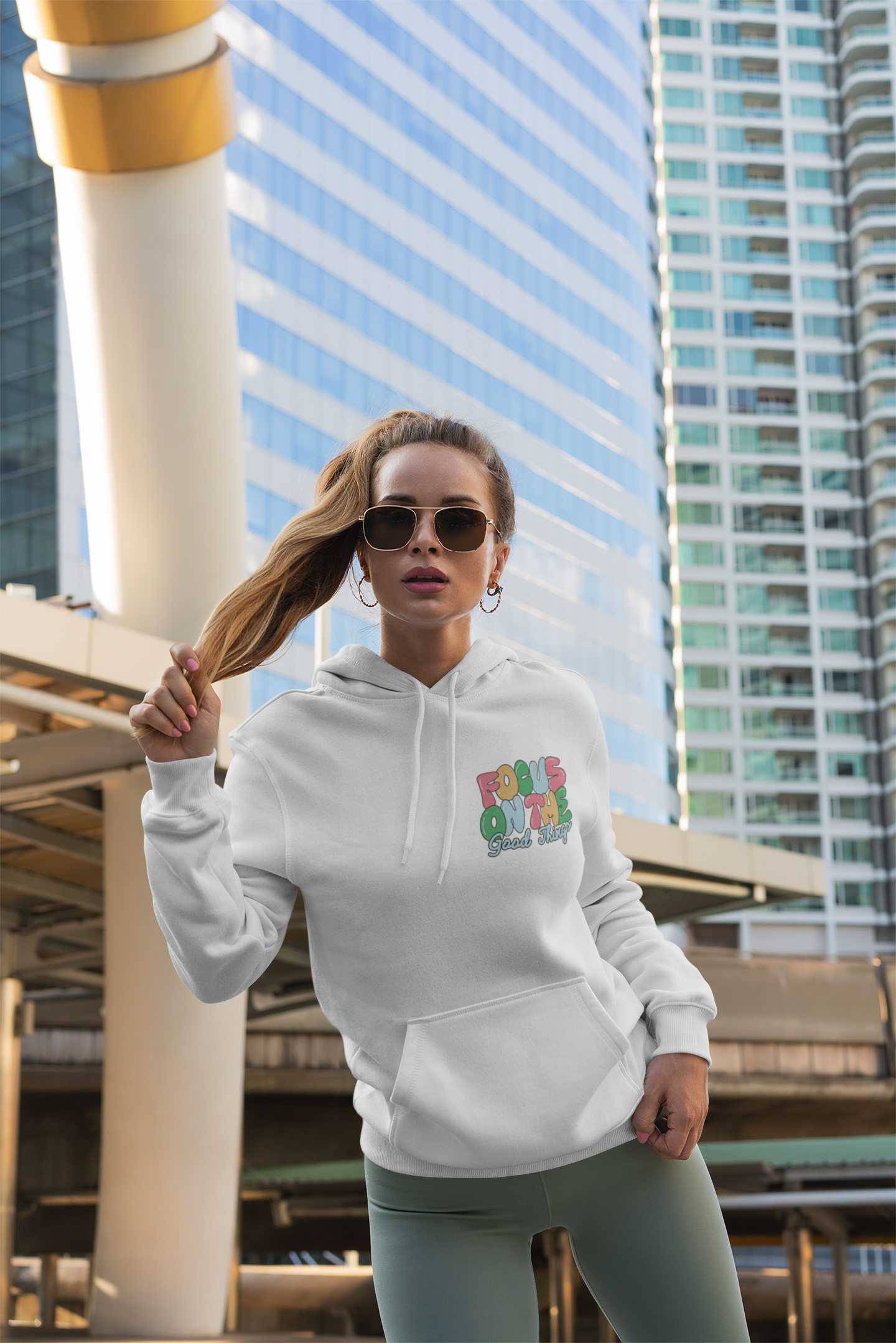 Positive Vibes Hoodie - Unisex Heavy Blend Sweatshirt, Motivational Clothing, Casual Wear, Gift for Friends, Inspirational Outfit