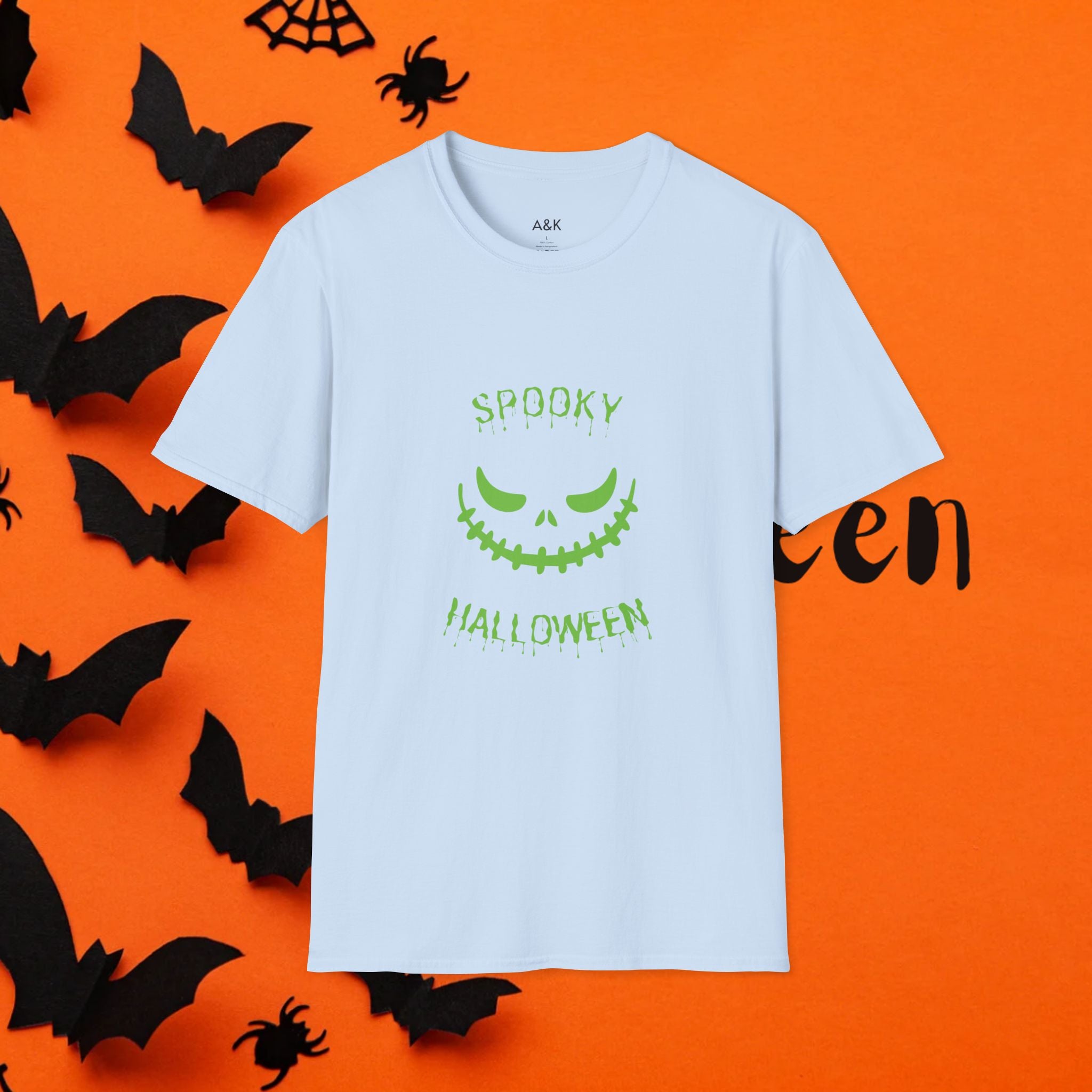 Halloween Spooky T-Shirt for Unisex, Perfect for Costumes, Fall Parties, Trick-or-Treating, October Celebrations