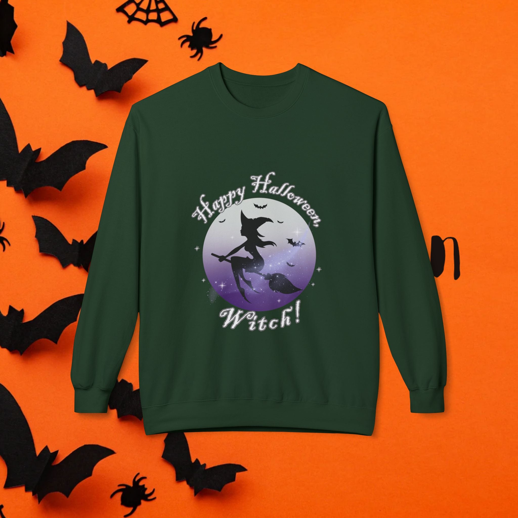 Halloween Witch Sweatshirt - Cozy Unisex Crewneck for Spooky Season, Perfect for Costumes, Trick-or-Treating, Halloween Parties, Fall [...]