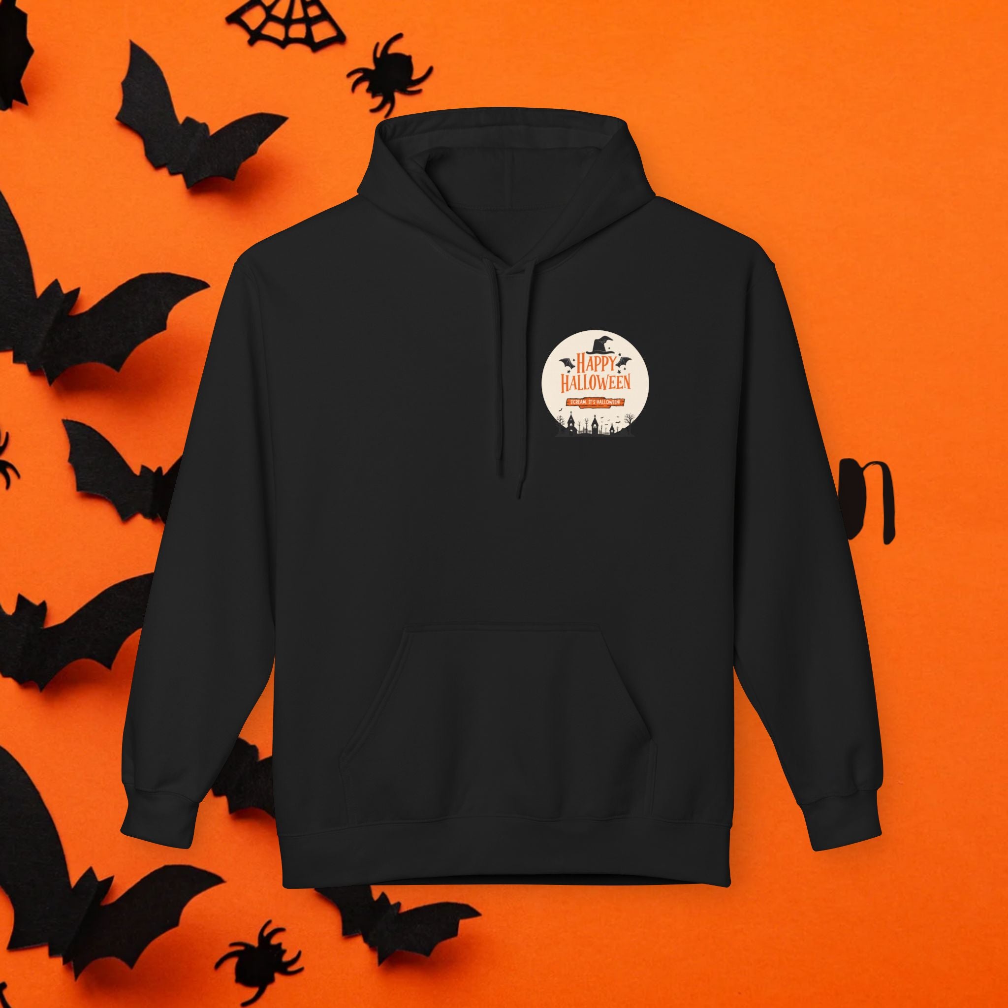 Halloween Party Unisex Fleece Hoodie, Cozy Halloween Sweatshirt, Unisex Costume Hoodie, Spooky Apparel, Fall Celebration Clothing