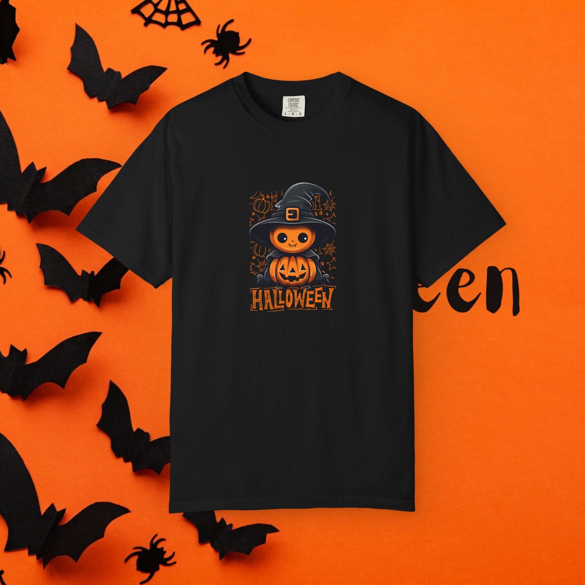 Halloween Hexe Kürbis Unisex T-Shirt, Gruseliges Shirt, Herbstbekleidung, Halloween Kostüm T-Shirt, Geschenk für Halloween Liebhaber