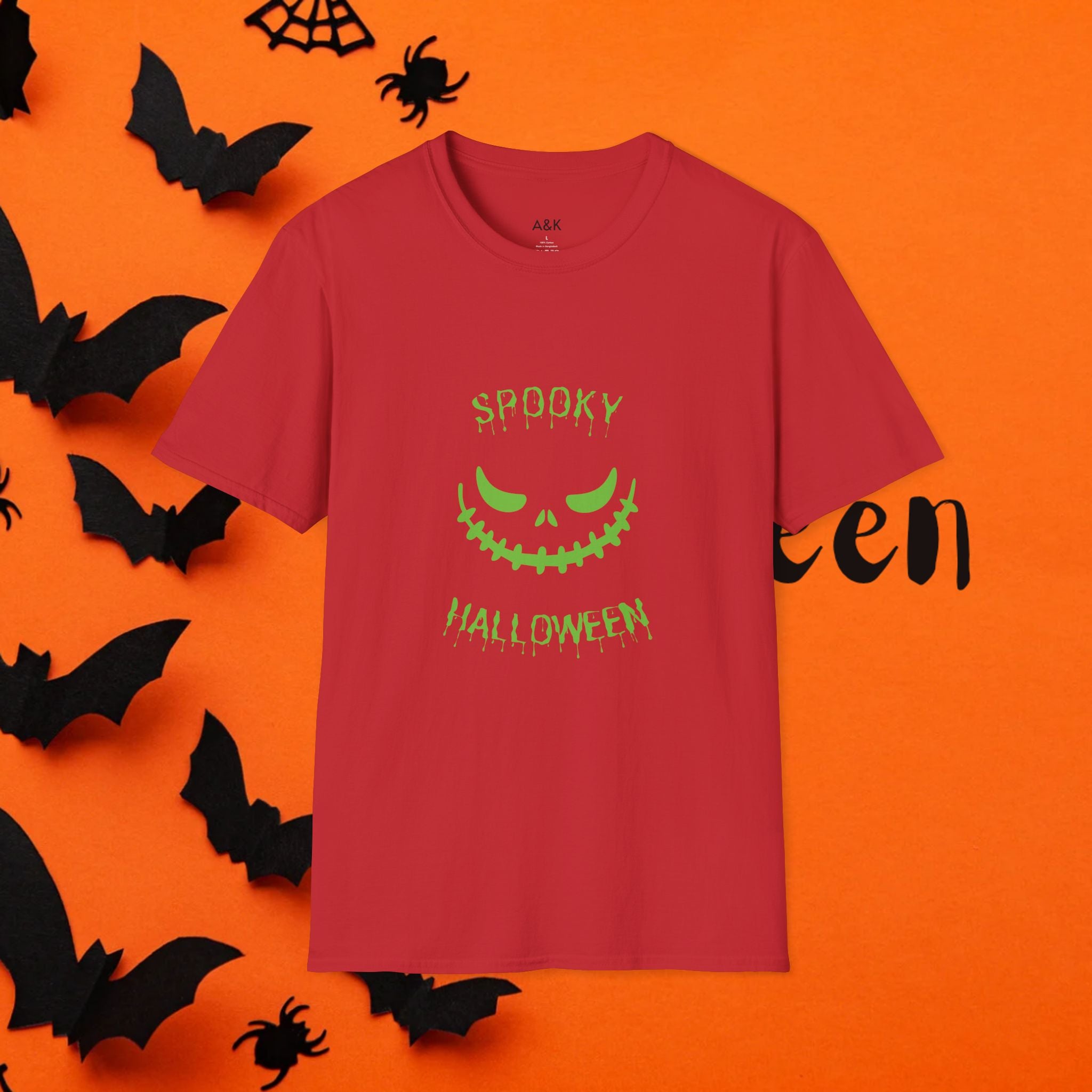 Halloween Spooky T-Shirt for Unisex, Perfect for Costumes, Fall Parties, Trick-or-Treating, October Celebrations