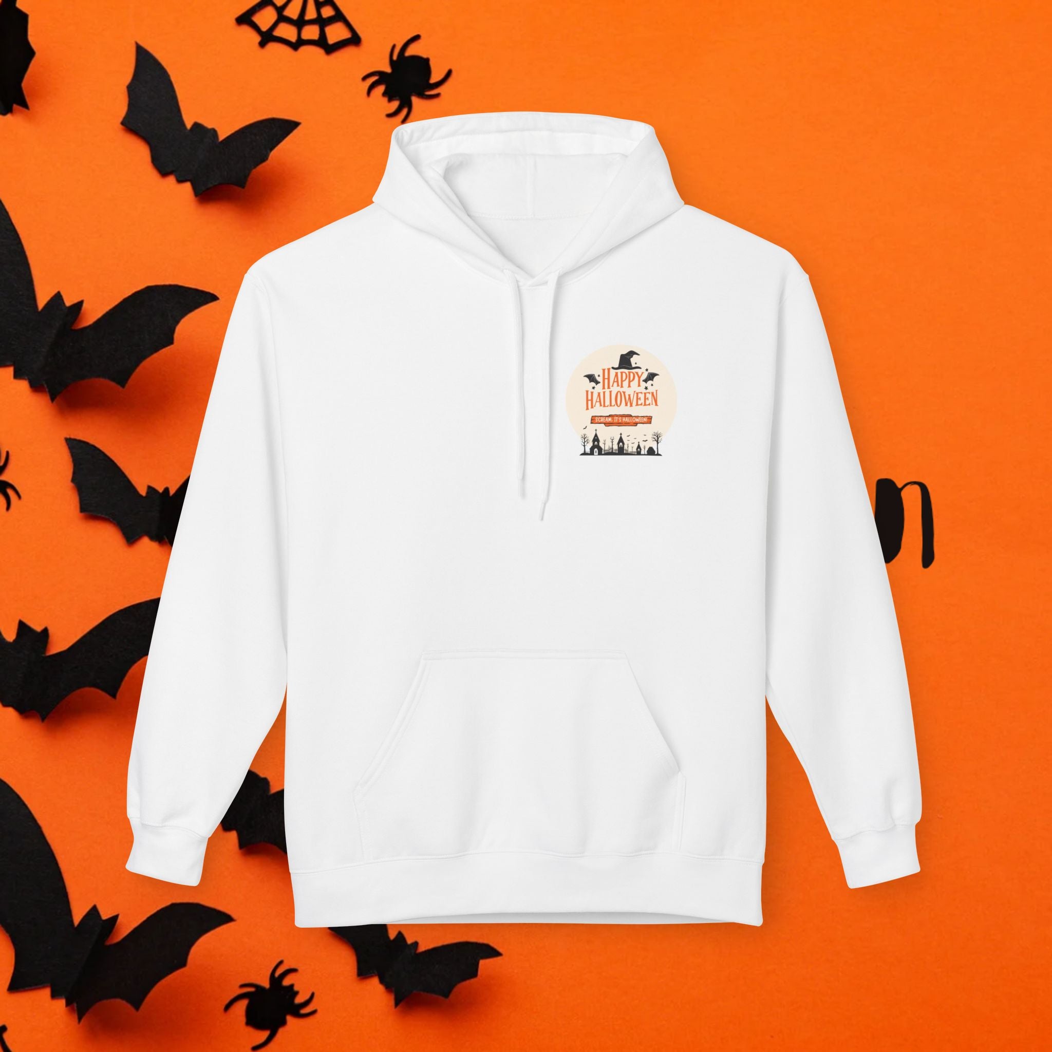 Halloween Party Unisex Fleece Hoodie, Cozy Halloween Sweatshirt, Unisex Costume Hoodie, Spooky Apparel, Fall Celebration Clothing