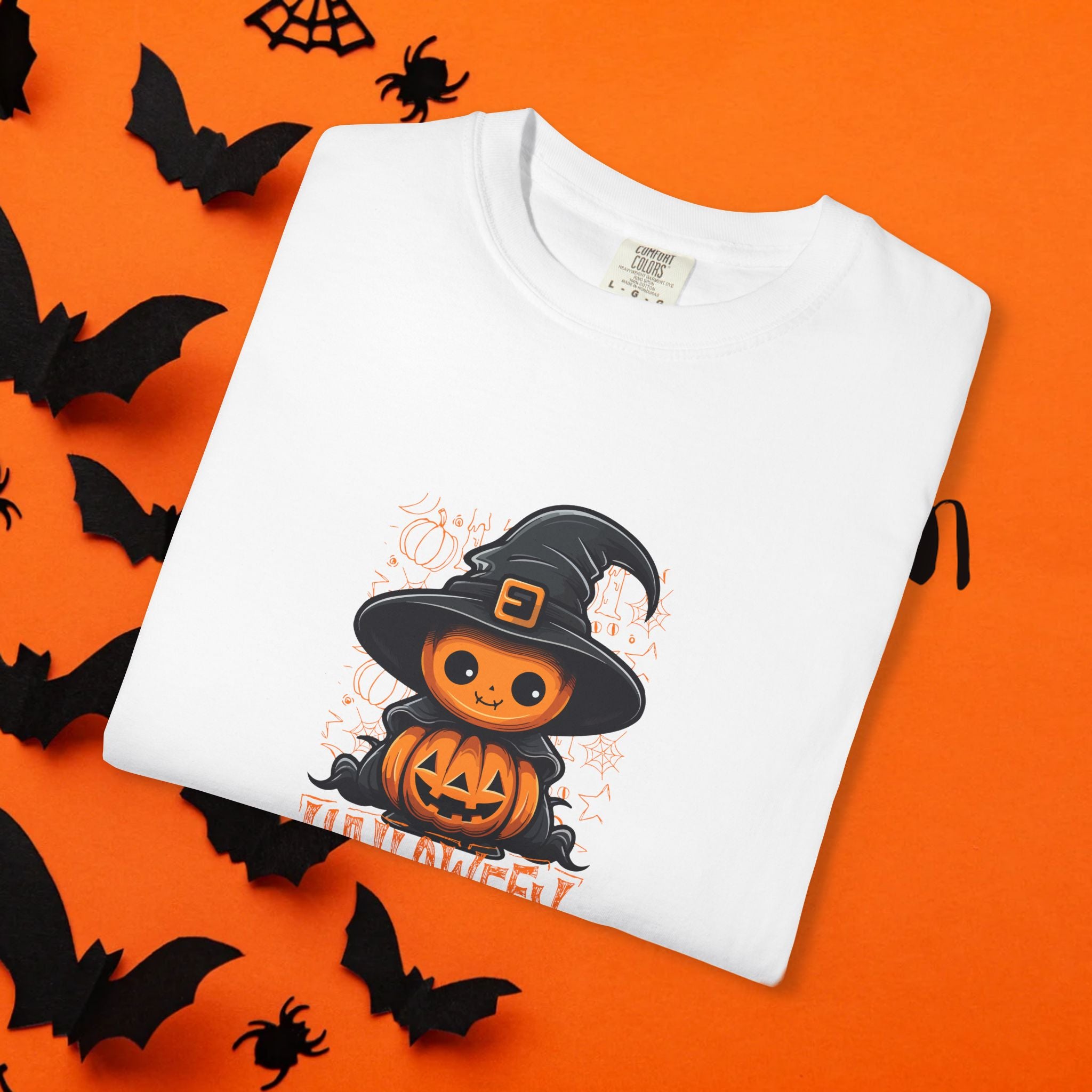 Halloween Hexe Kürbis Unisex T-Shirt, Gruseliges Shirt, Herbstbekleidung, Halloween Kostüm T-Shirt, Geschenk für Halloween Liebhaber