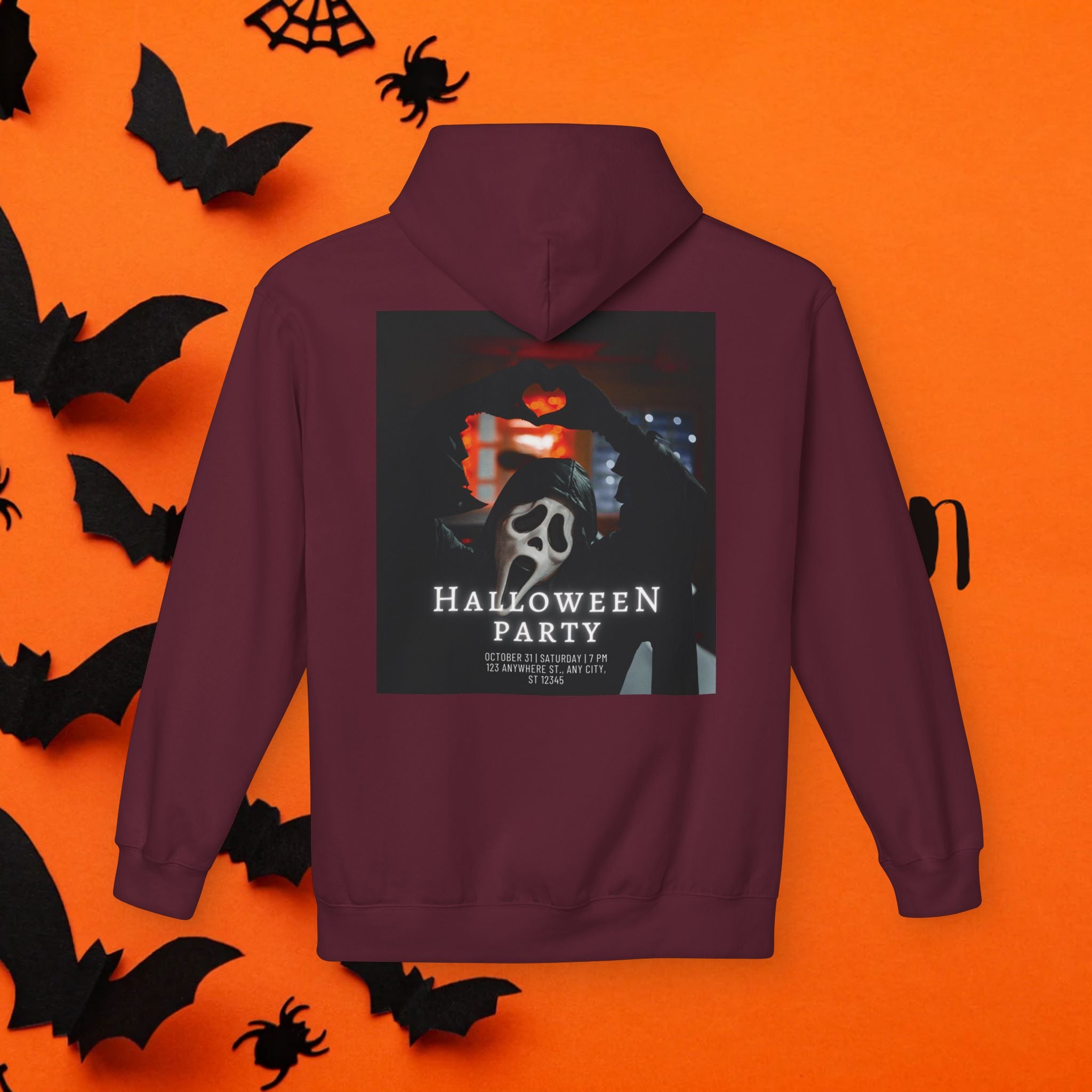 Halloween Party Unisex Fleece Hoodie, Cozy Halloween Sweatshirt, Unisex Costume Hoodie, Spooky Apparel, Fall Celebration Clothing
