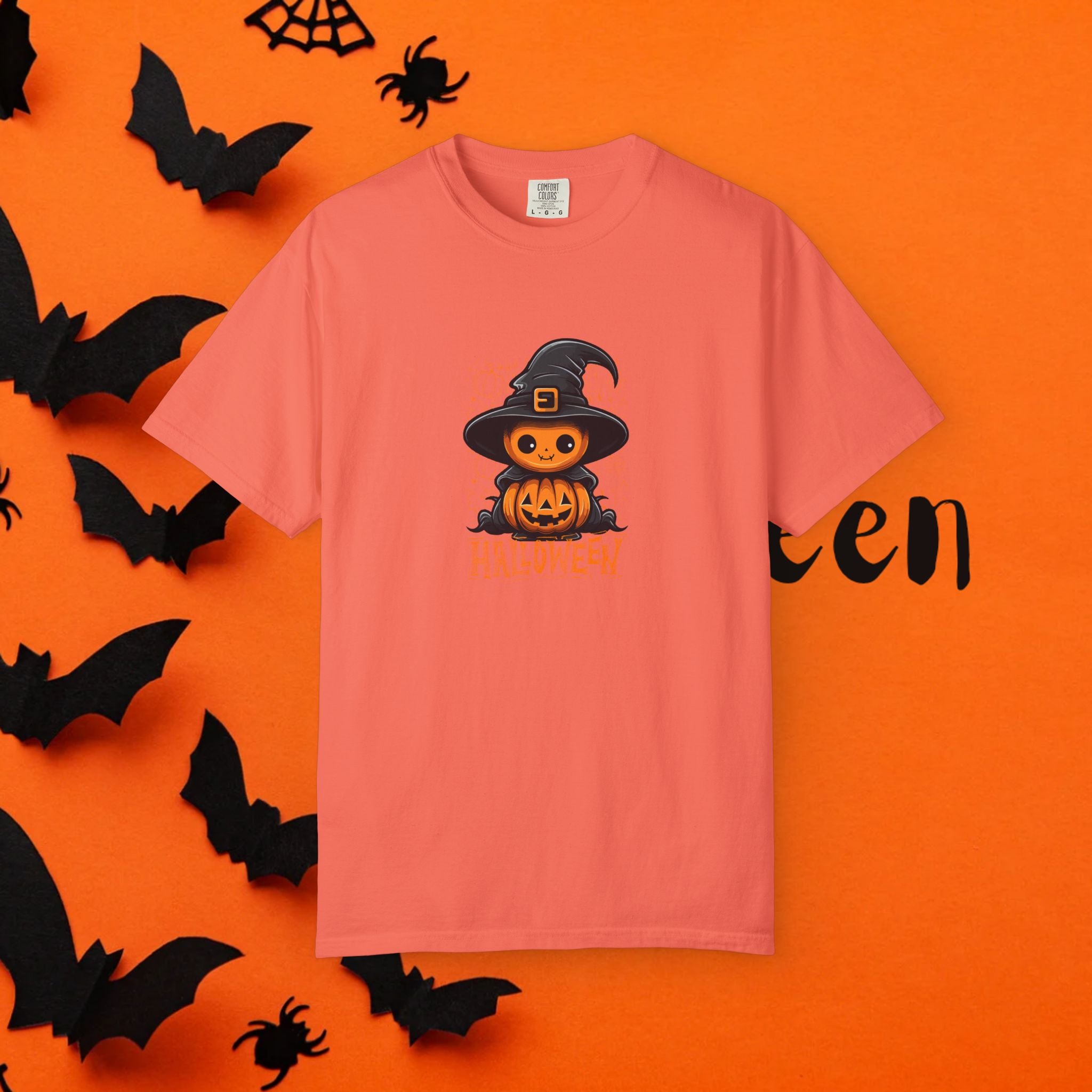 Halloween Hexe Kürbis Unisex T-Shirt, Gruseliges Shirt, Herbstbekleidung, Halloween Kostüm T-Shirt, Geschenk für Halloween Liebhaber