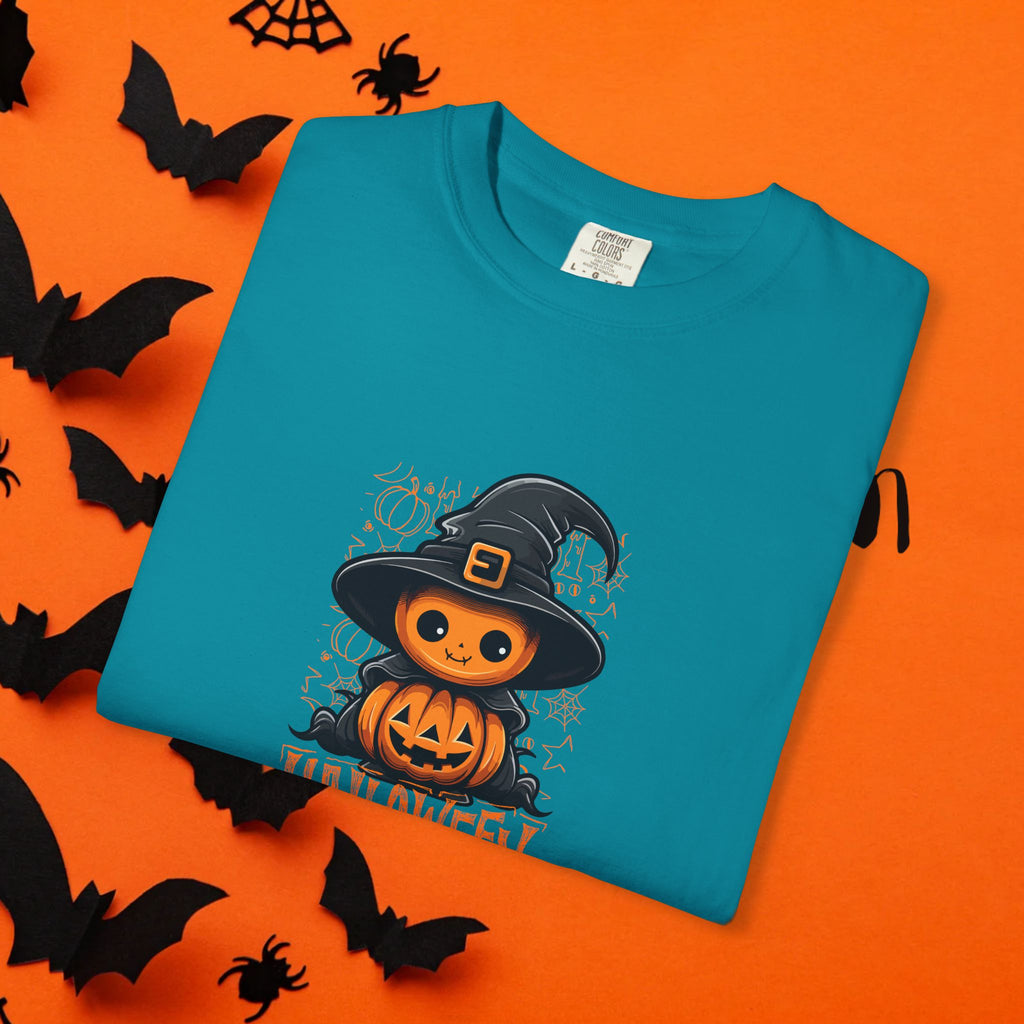 Halloween Hexe Kürbis Unisex T-Shirt, Gruseliges Shirt, Herbstbekleidung, Halloween Kostüm T-Shirt, Geschenk für Halloween Liebhaber