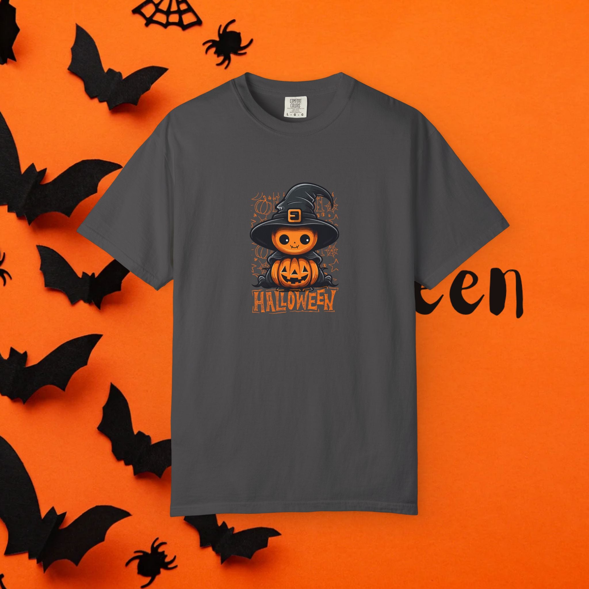 Halloween Hexe Kürbis Unisex T-Shirt, Gruseliges Shirt, Herbstbekleidung, Halloween Kostüm T-Shirt, Geschenk für Halloween Liebhaber