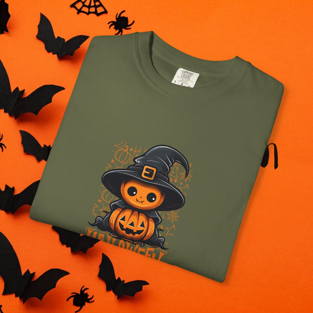 Halloween Hexe Kürbis Unisex T-Shirt, Gruseliges Shirt, Herbstbekleidung, Halloween Kostüm T-Shirt, Geschenk für Halloween Liebhaber
