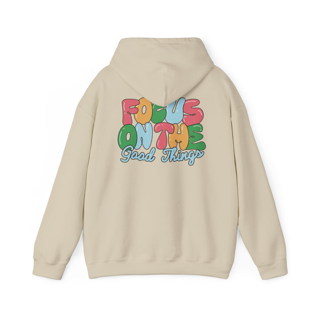 Positive Vibes Hoodie - Unisex Heavy Blend Sweatshirt, Motivational Clothing, Casual Wear, Gift for Friends, Inspirational Outfit