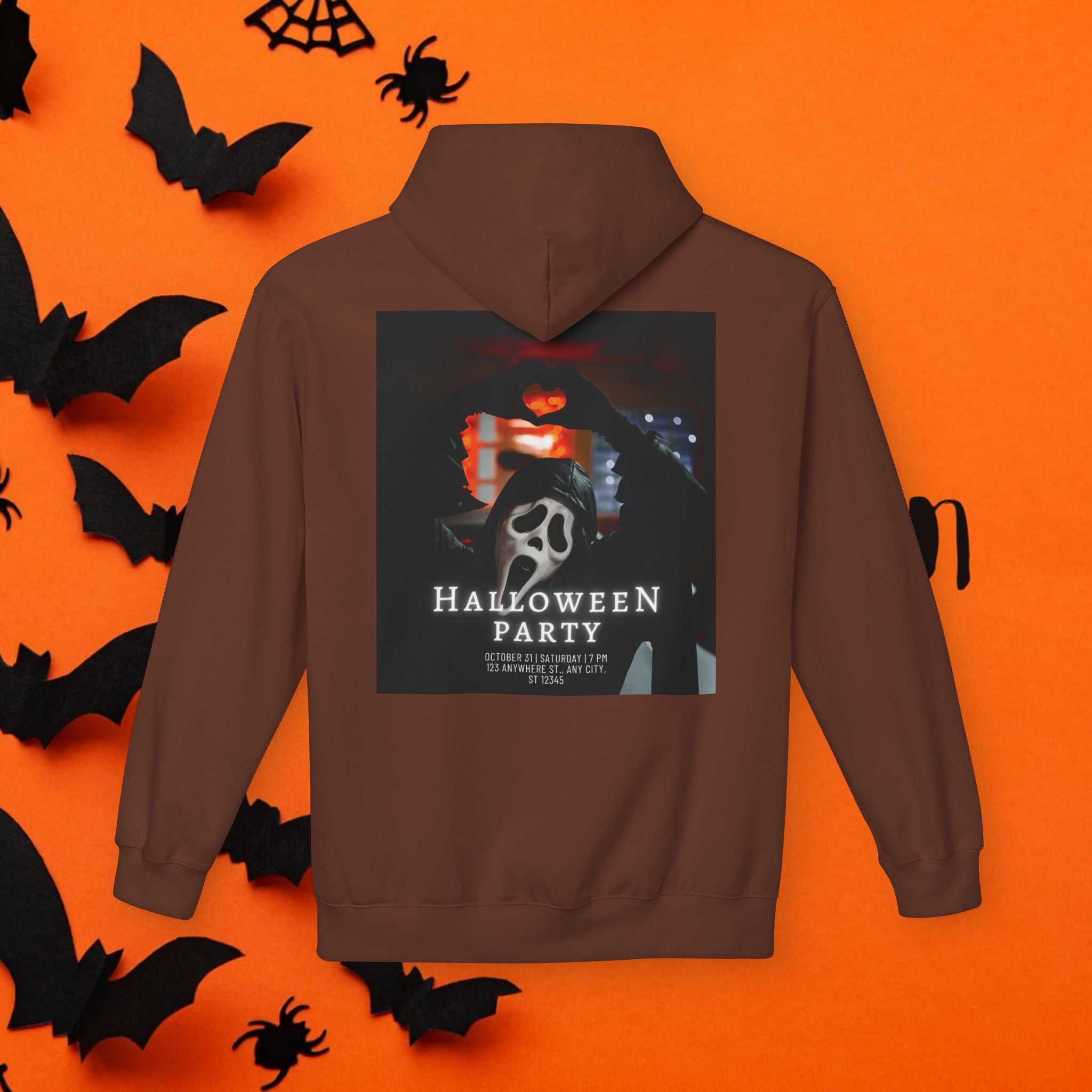 Halloween Party Unisex Fleece Hoodie, Cozy Halloween Sweatshirt, Unisex Costume Hoodie, Spooky Apparel, Fall Celebration Clothing