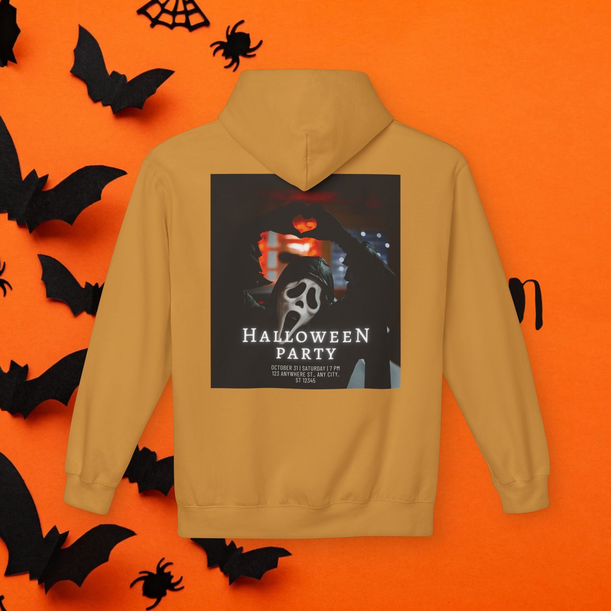 Halloween Party Unisex Fleece Hoodie, Cozy Halloween Sweatshirt, Unisex Costume Hoodie, Spooky Apparel, Fall Celebration Clothing