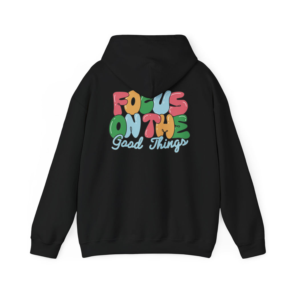 Positive Vibes Hoodie - Unisex Heavy Blend Sweatshirt, Motivational Clothing, Casual Wear, Gift for Friends, Inspirational Outfit