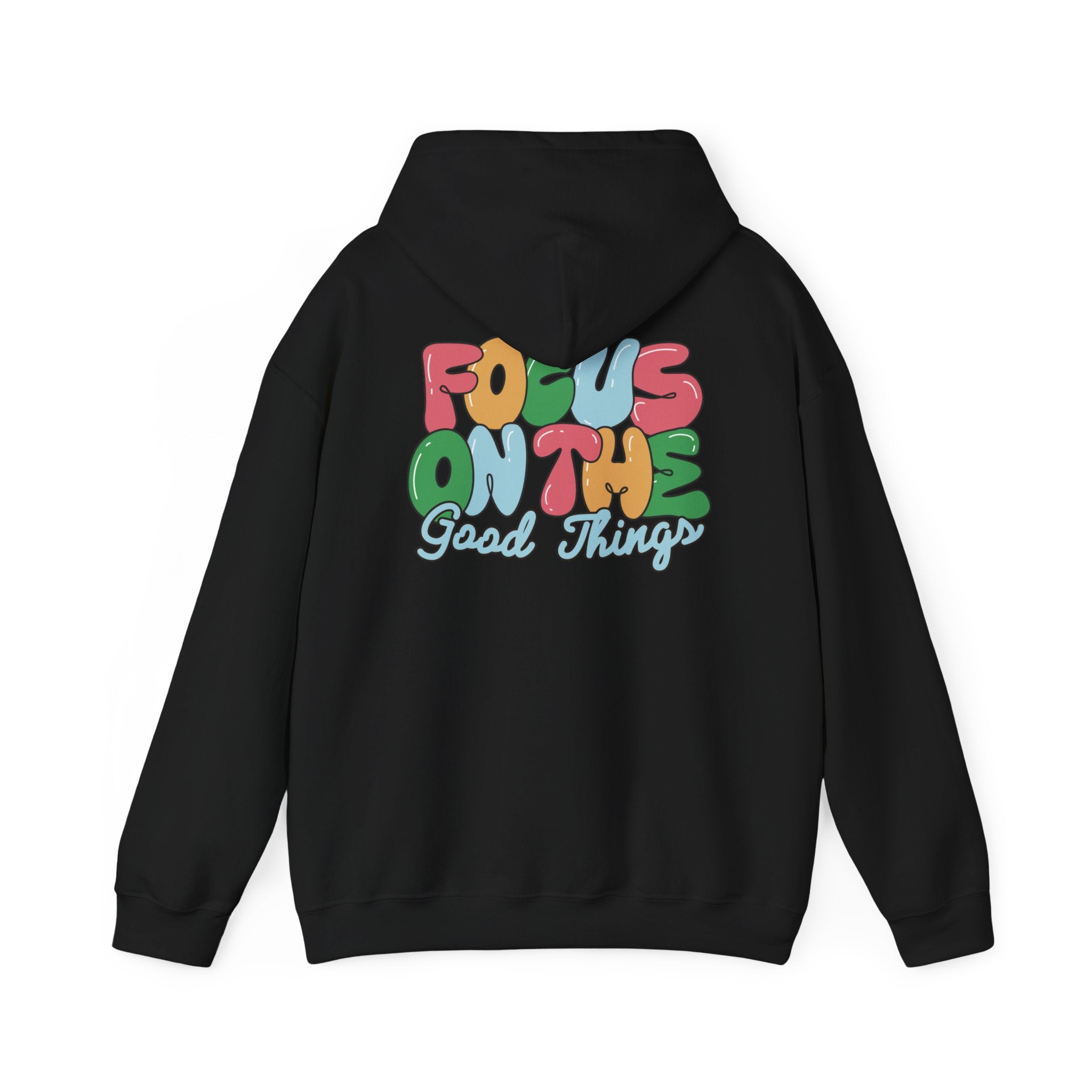 Positive Vibes Hoodie - Unisex Heavy Blend Sweatshirt, Motivational Clothing, Casual Wear, Gift for Friends, Inspirational Outfit