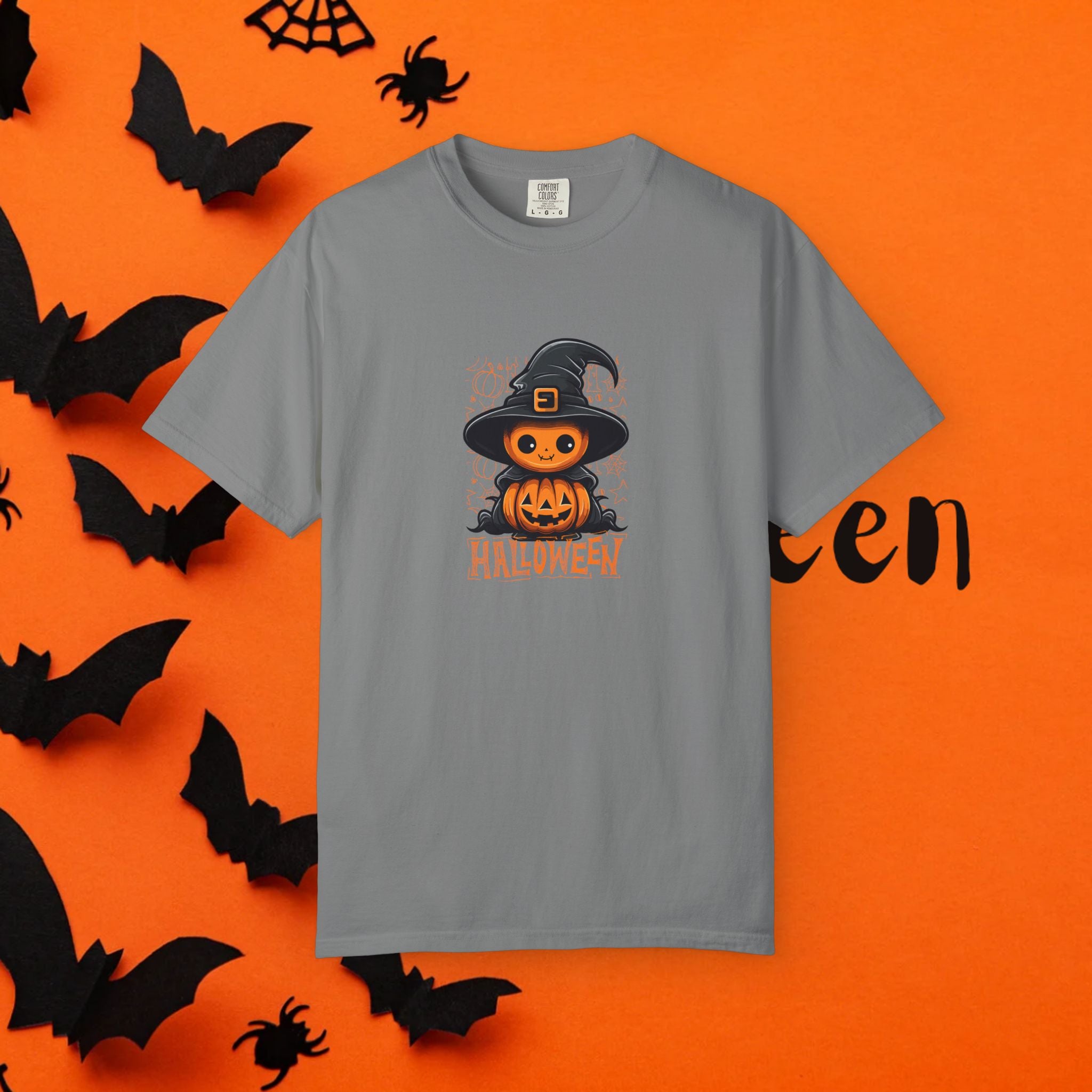 Halloween Hexe Kürbis Unisex T-Shirt, Gruseliges Shirt, Herbstbekleidung, Halloween Kostüm T-Shirt, Geschenk für Halloween Liebhaber