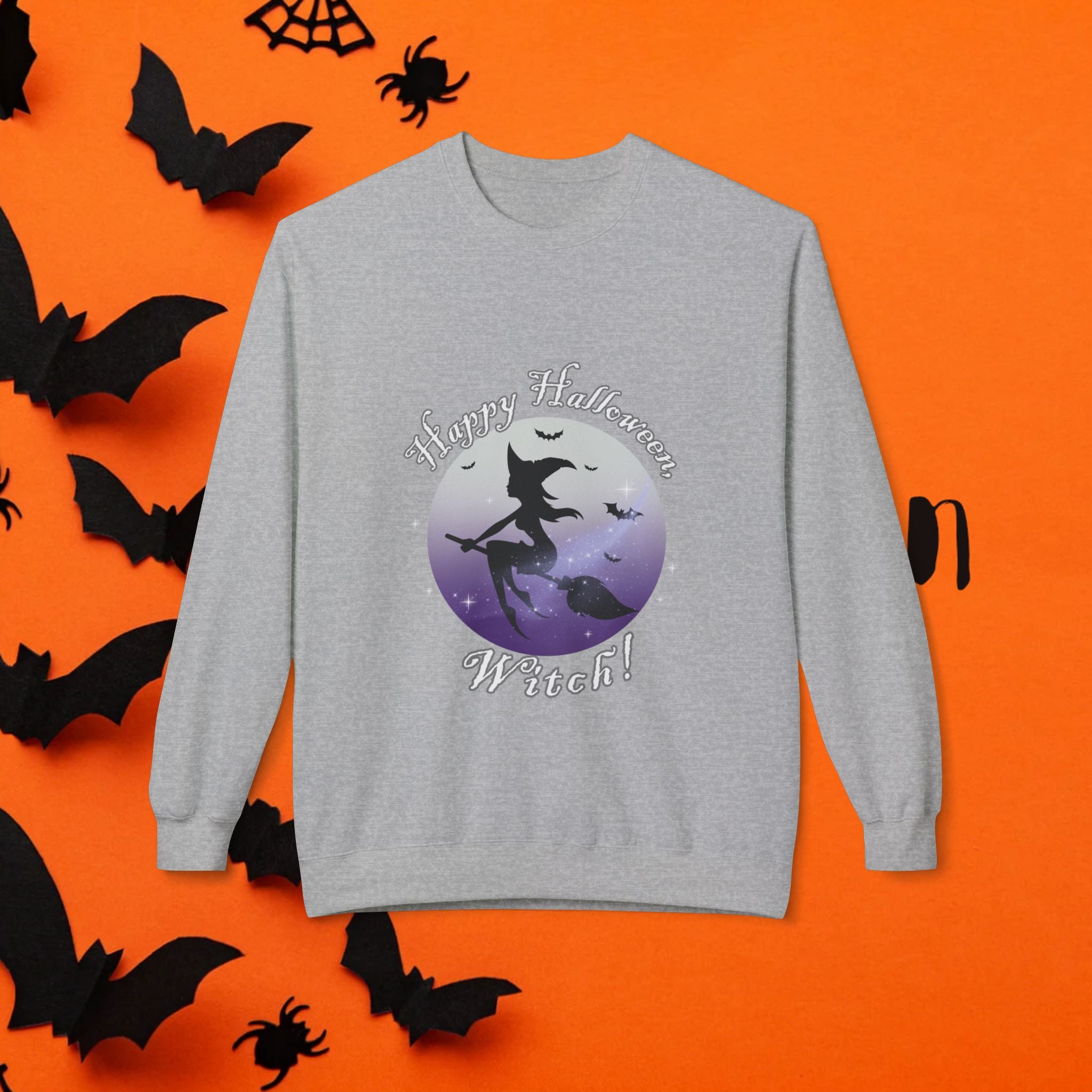 Halloween Witch Sweatshirt - Cozy Unisex Crewneck for Spooky Season, Perfect for Costumes, Trick-or-Treating, Halloween Parties, Fall [...]