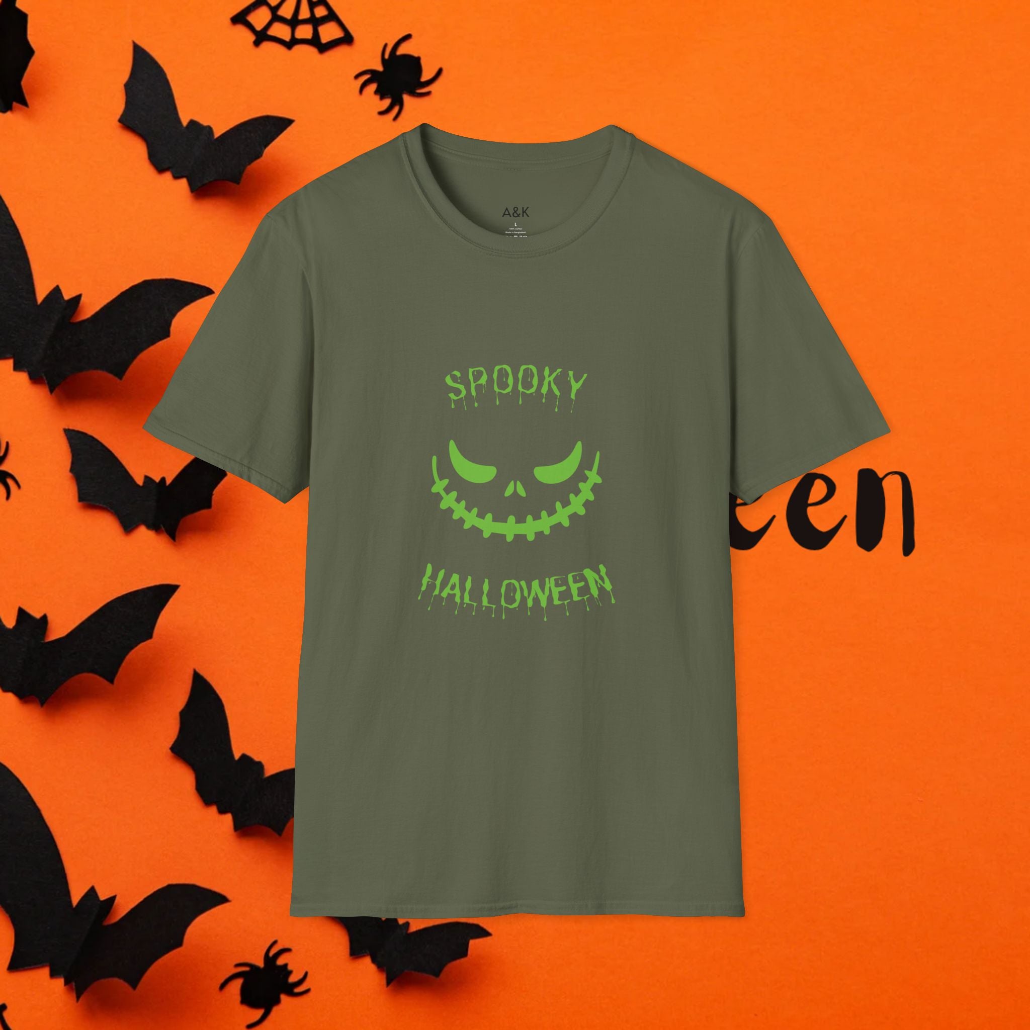 Halloween Spooky T-Shirt for Unisex, Perfect for Costumes, Fall Parties, Trick-or-Treating, October Celebrations
