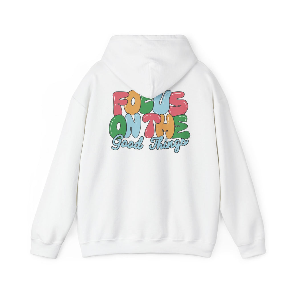 Positive Vibes Hoodie - Unisex Heavy Blend Sweatshirt, Motivational Clothing, Casual Wear, Gift for Friends, Inspirational Outfit